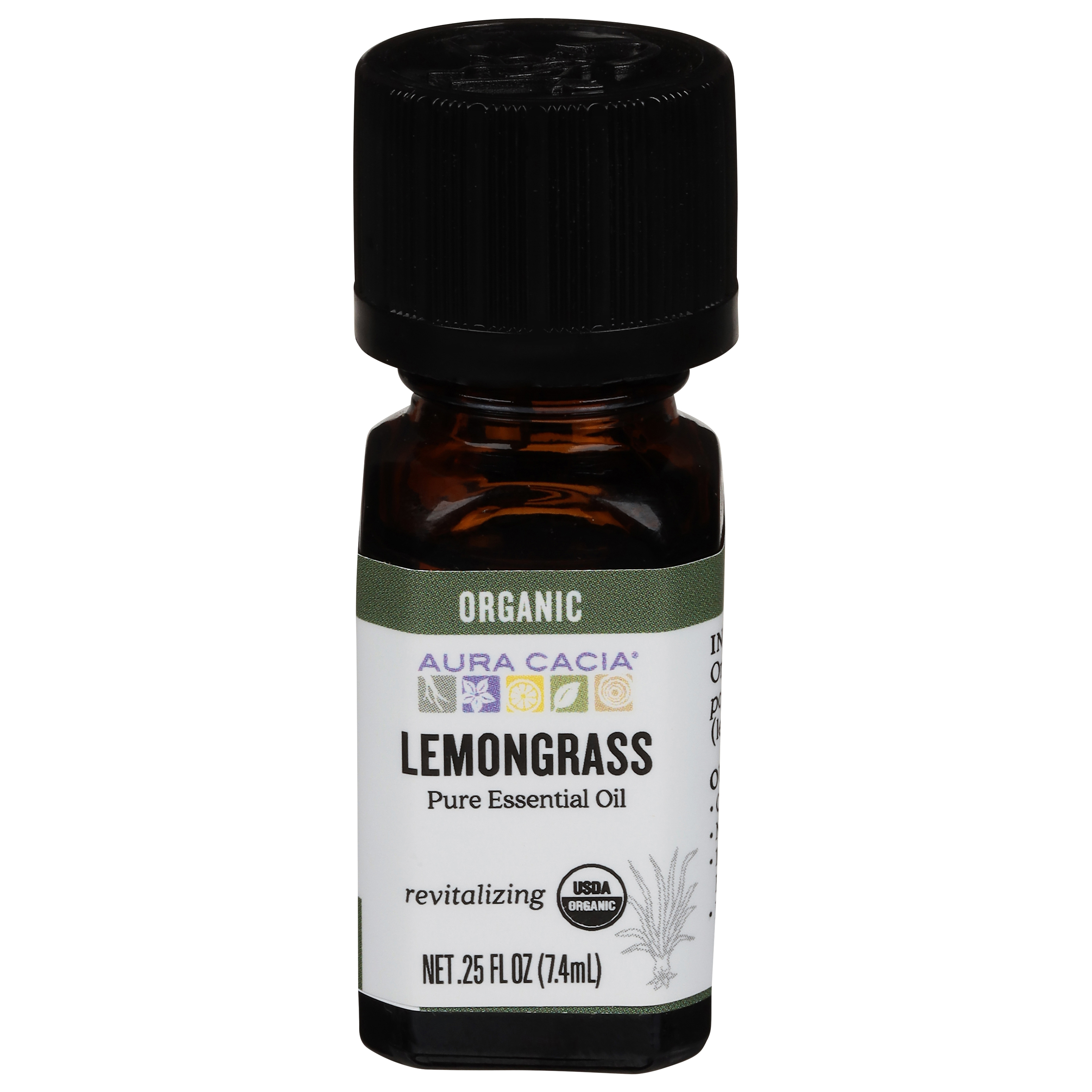 Aura Cacia Organic Lemongrass Pure Essential Oil