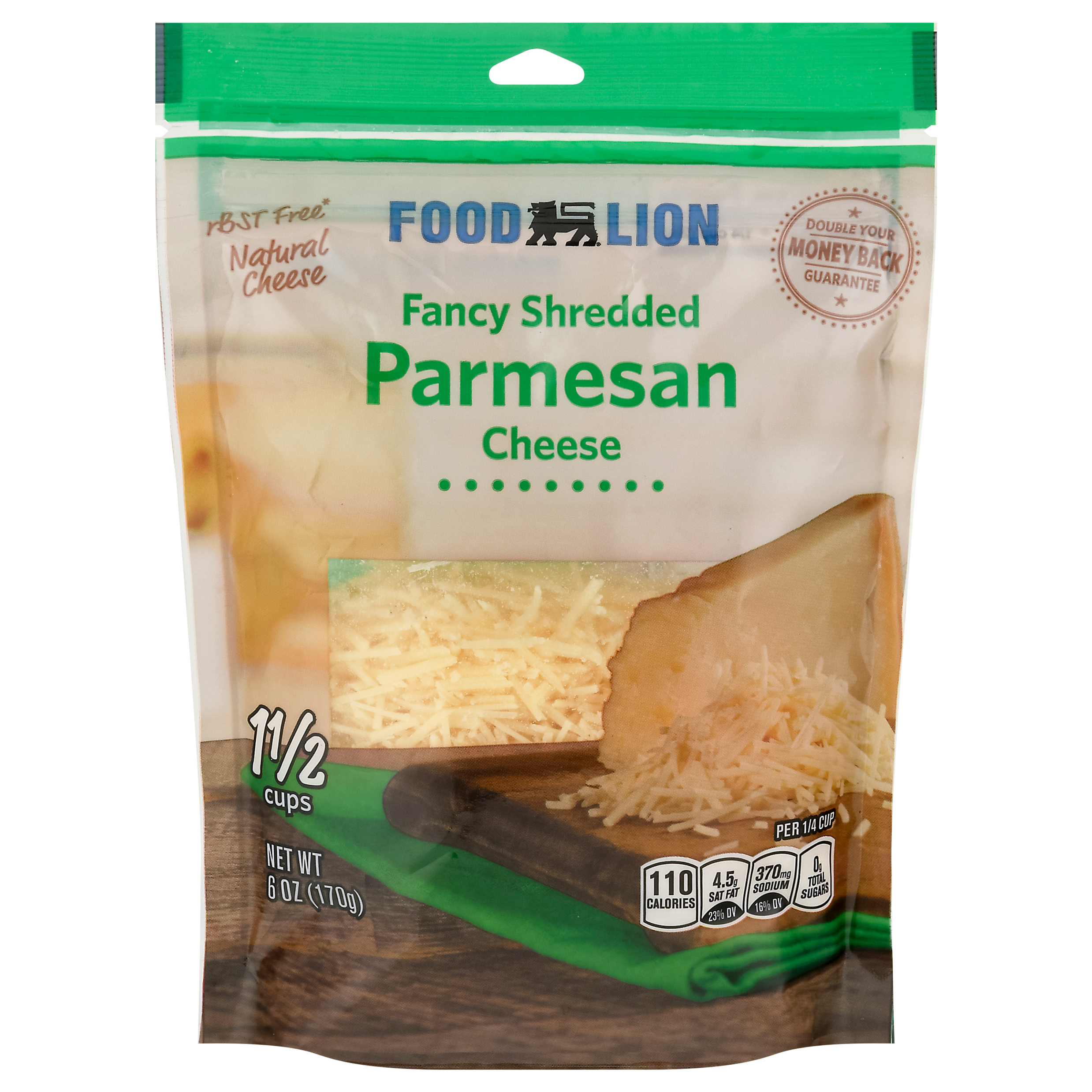 Food Lion Fancy Shredded Parmesan Cheese 6 oz
