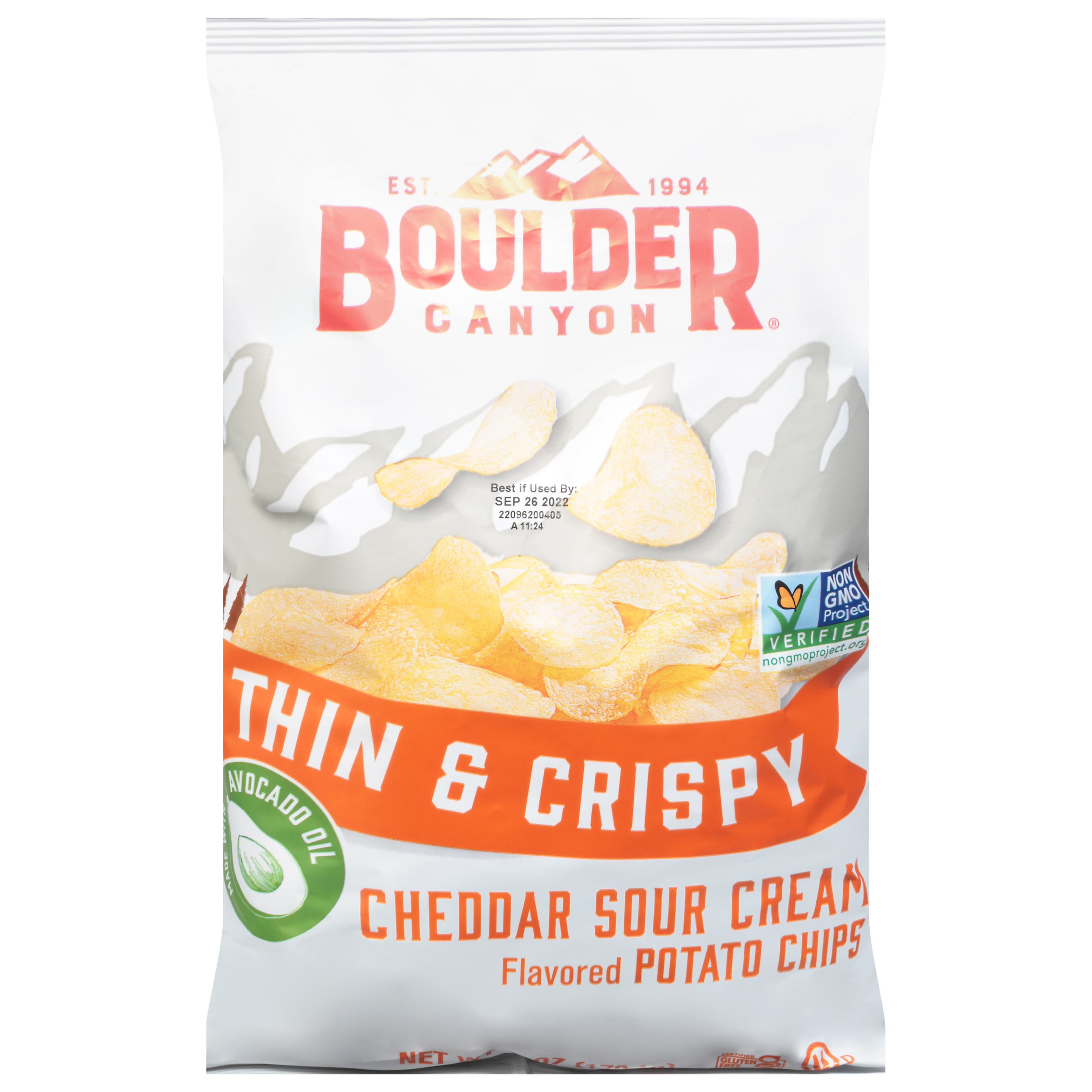 Boulder Thin & Crispy Cheddar Sour Cream Potato Chips