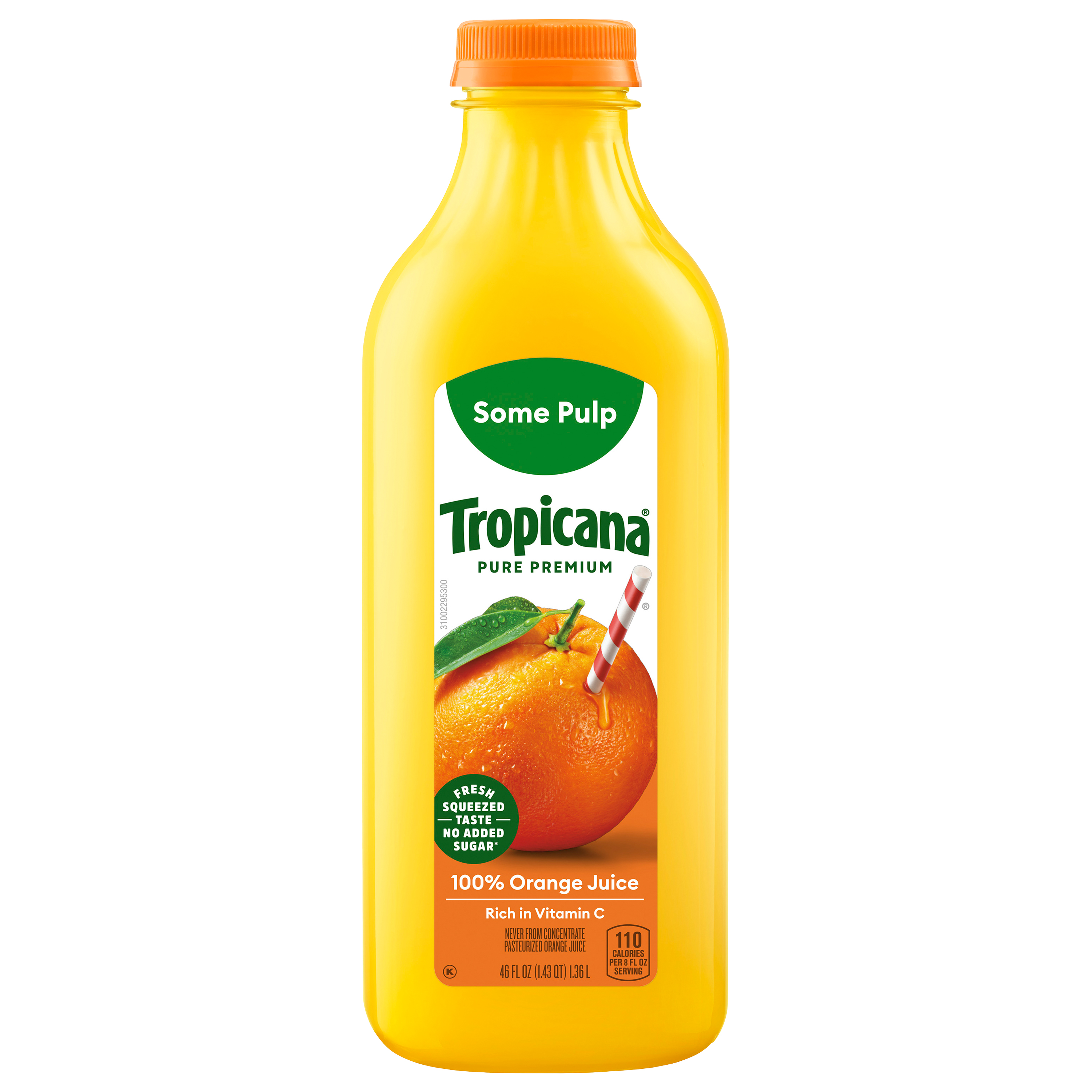 Tropicana Pure Premium Original Some Pulp 100% Orange Juice,
