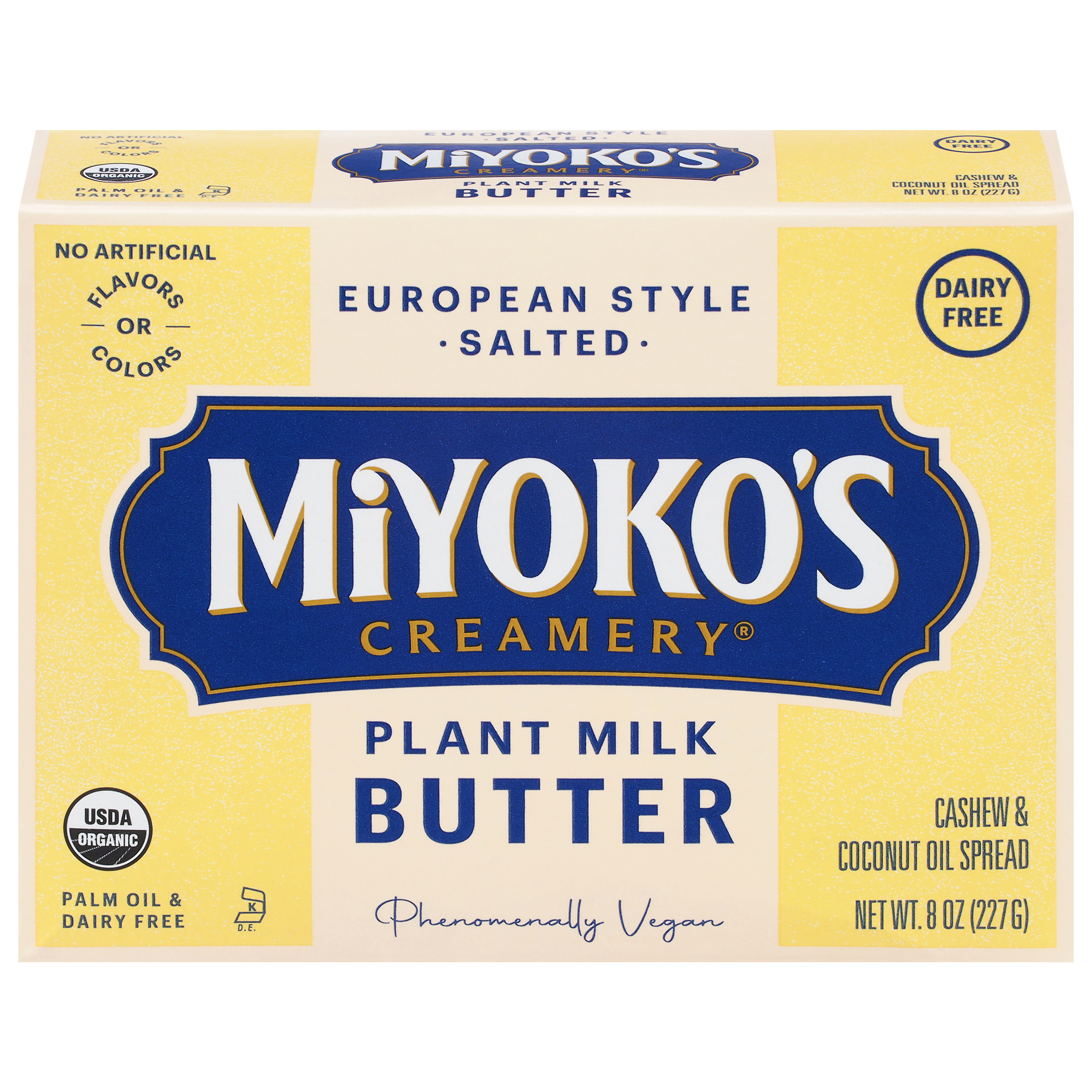 Miyoko's Creamery European Style Plant Milk Salted Butter
