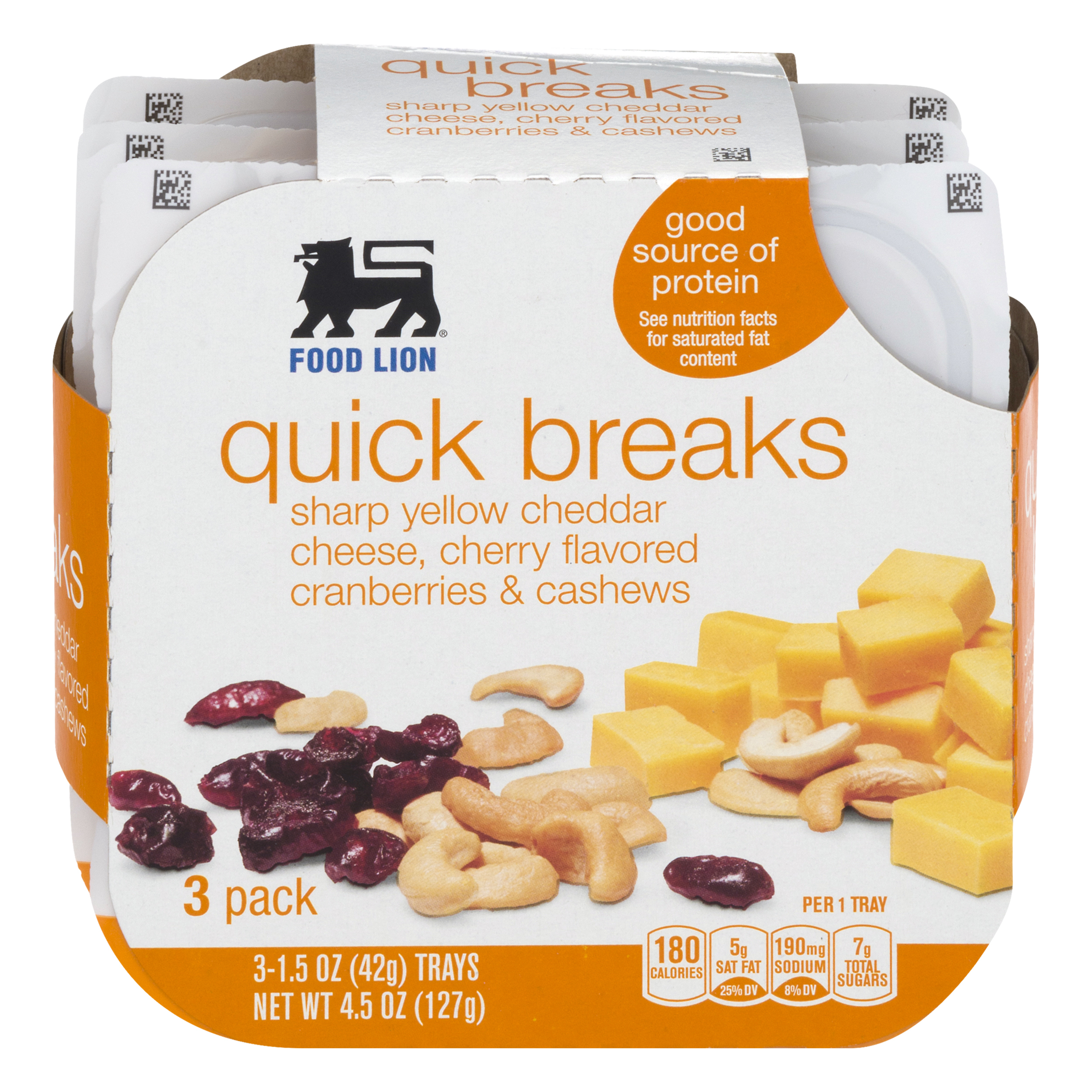 Food Lion Quick Breaks Snack Kit 3 ea BLISTER PACK
