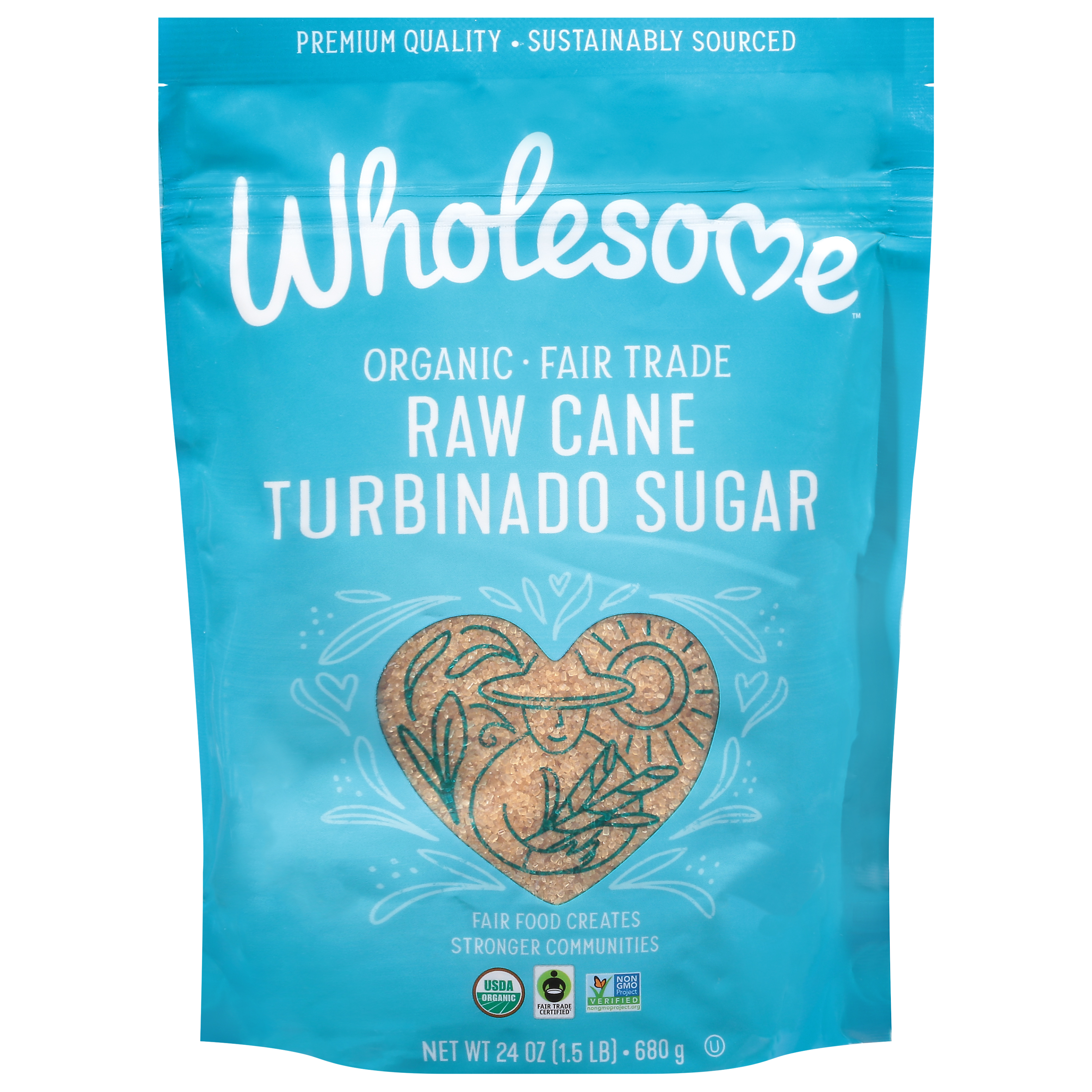 Wholesome Organic Raw Cane Turbinado Sugar