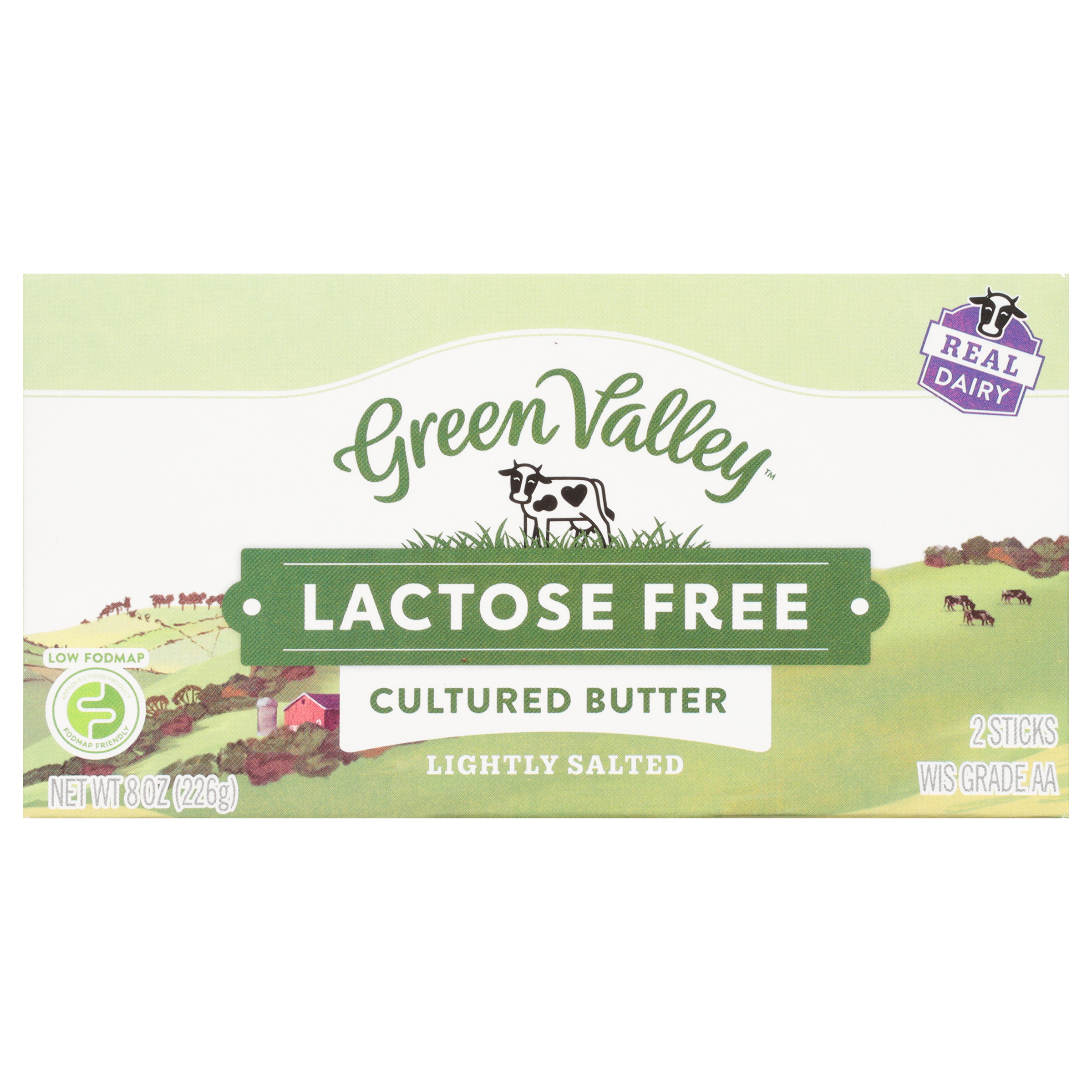 Green Valley Lactose Free Butter, two