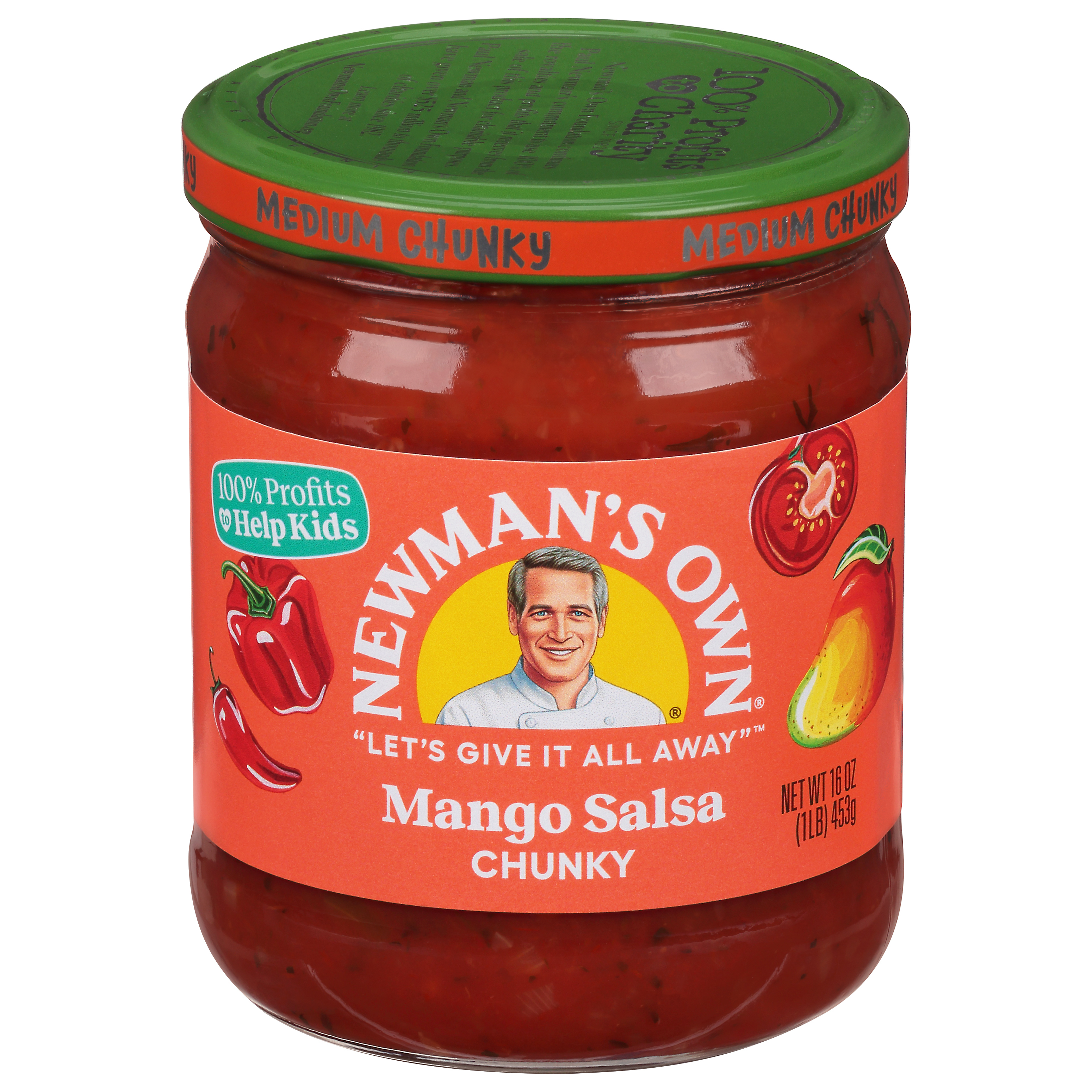 Newmans Own Medium Chunky Mango Salsa 16 Oz 5460