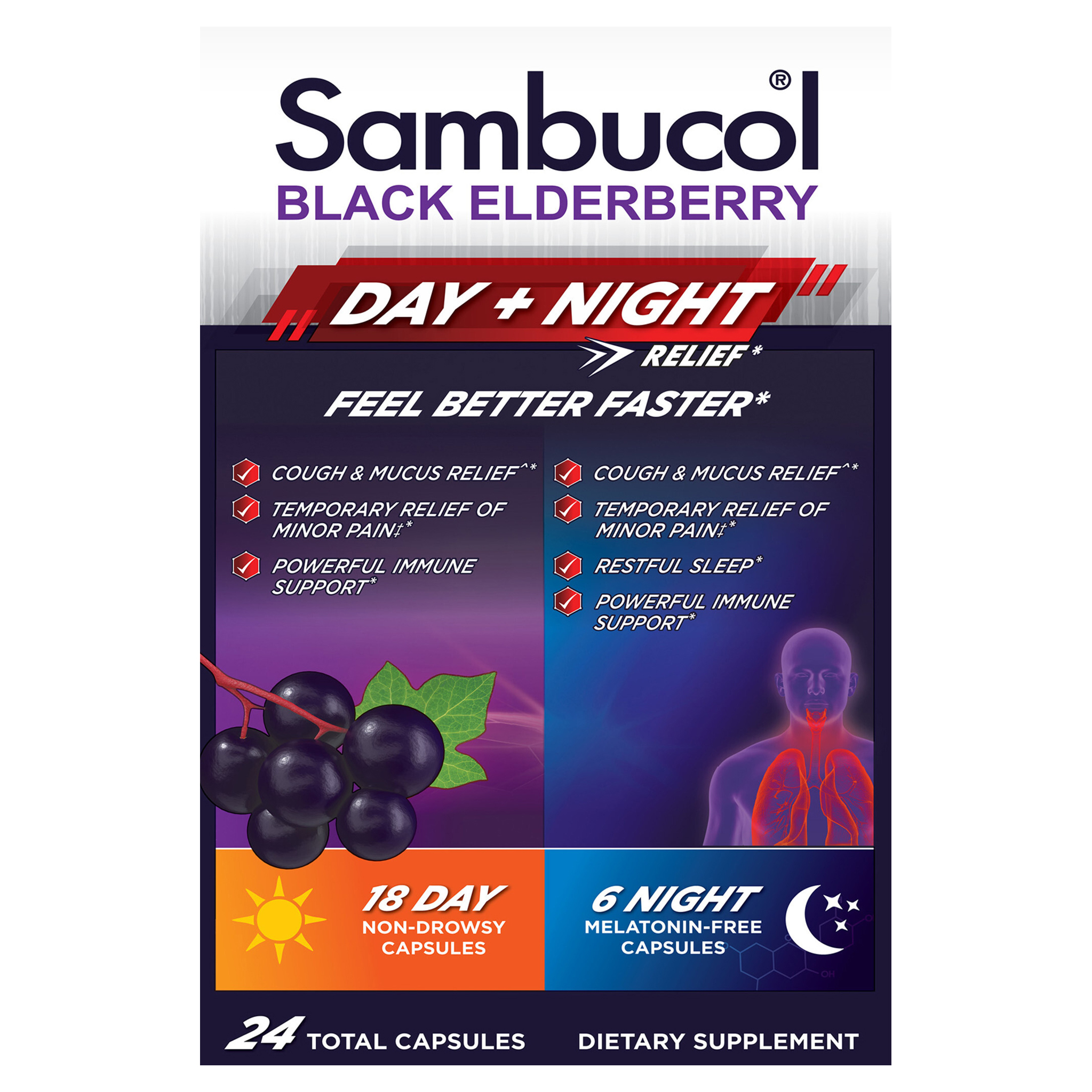 Sambucol Day & Night Relief Capsules