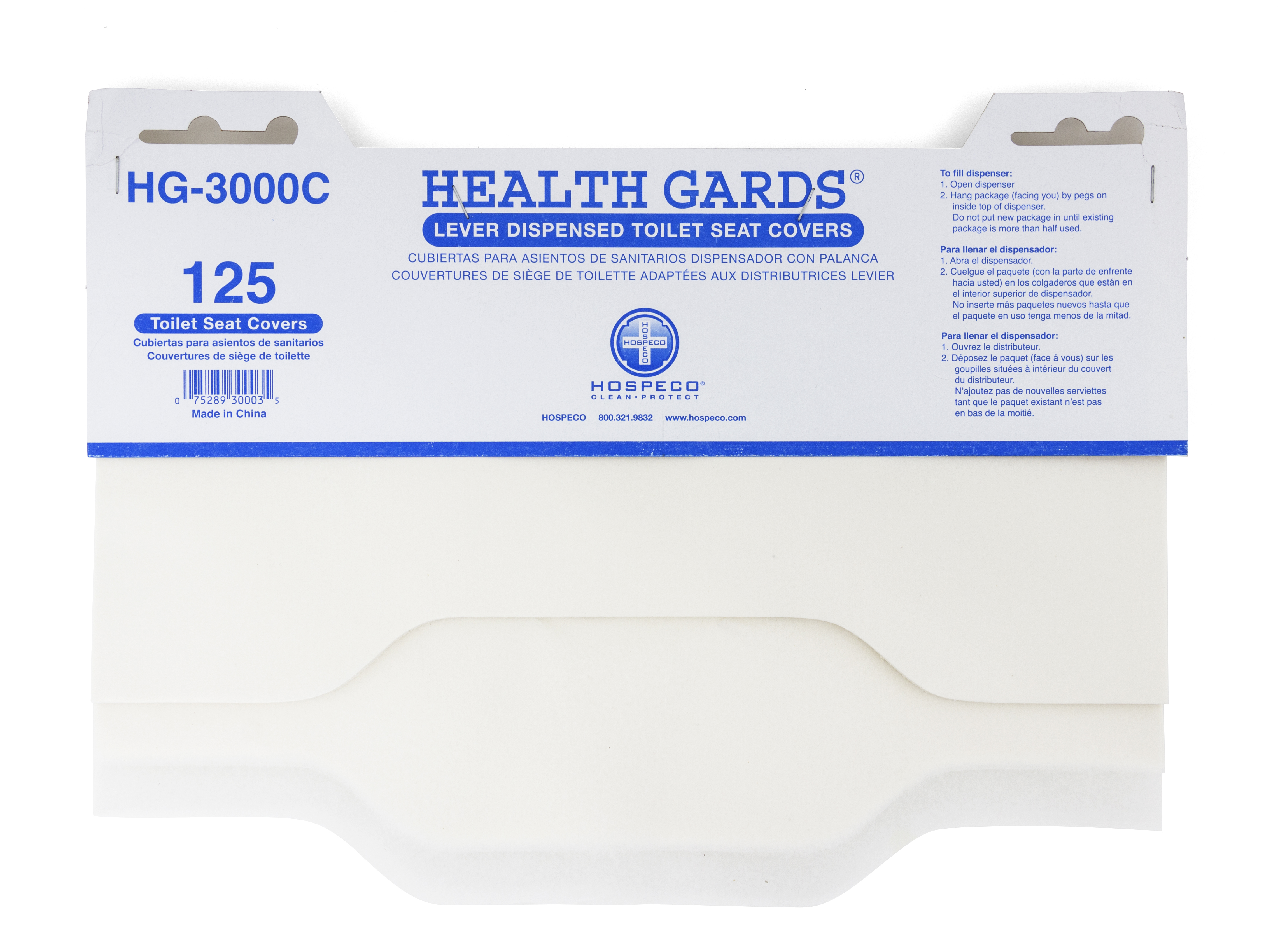 HG-3000C SEAT COVER 24/125 HEALTH GARDS