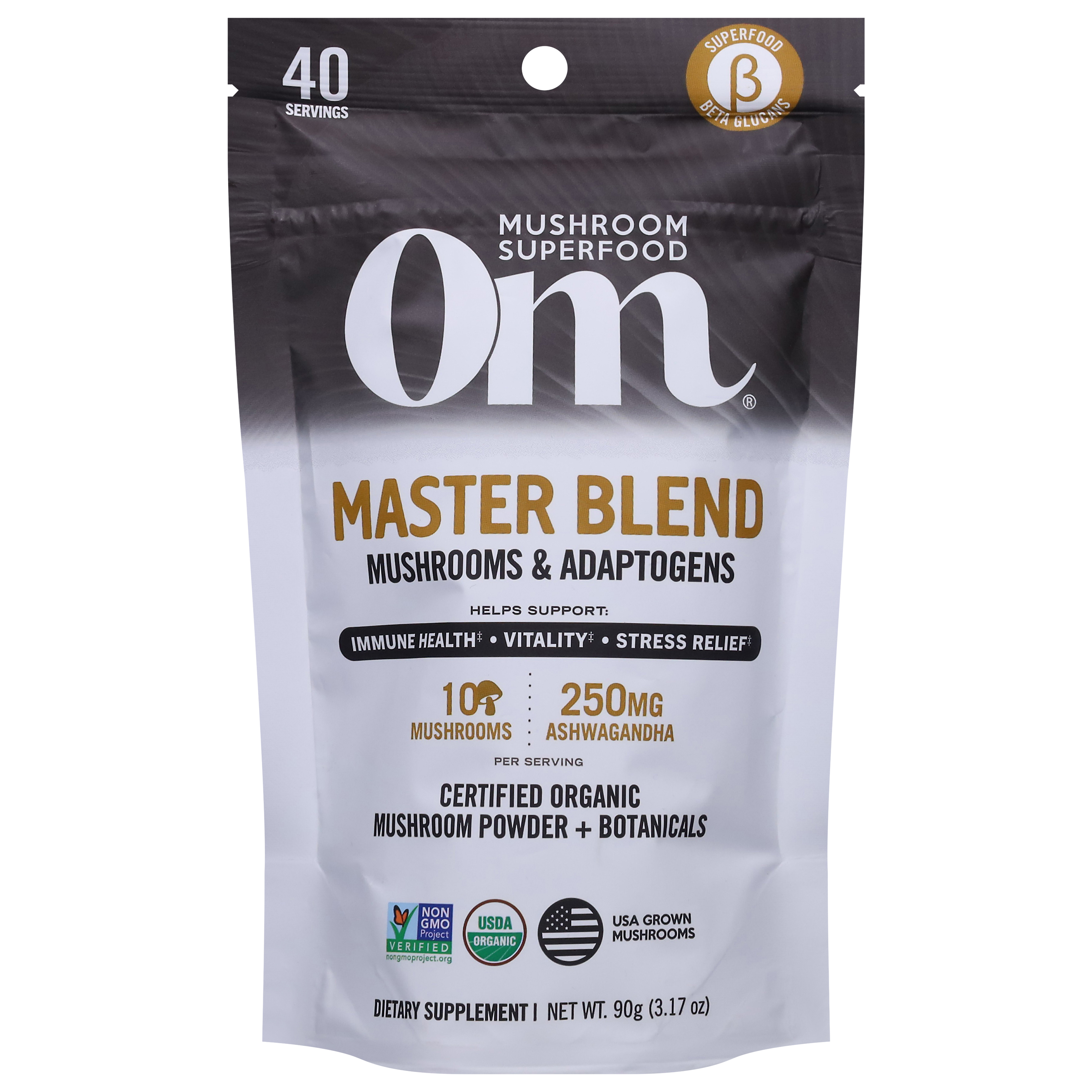 Om Powder Mushrooms & Adaptogens Master Blend