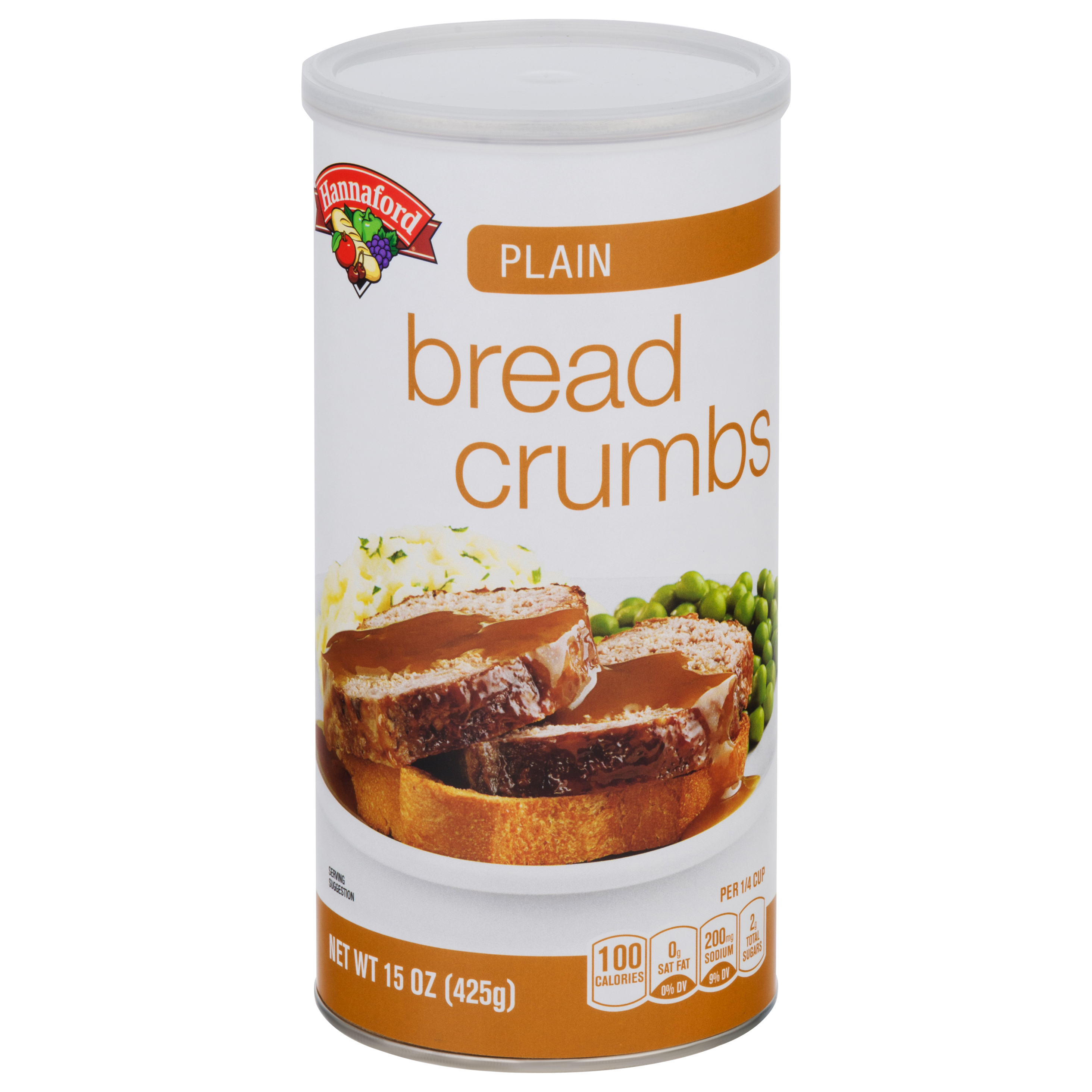 Hannaford Plain Bread Crumbs 15 oz Can