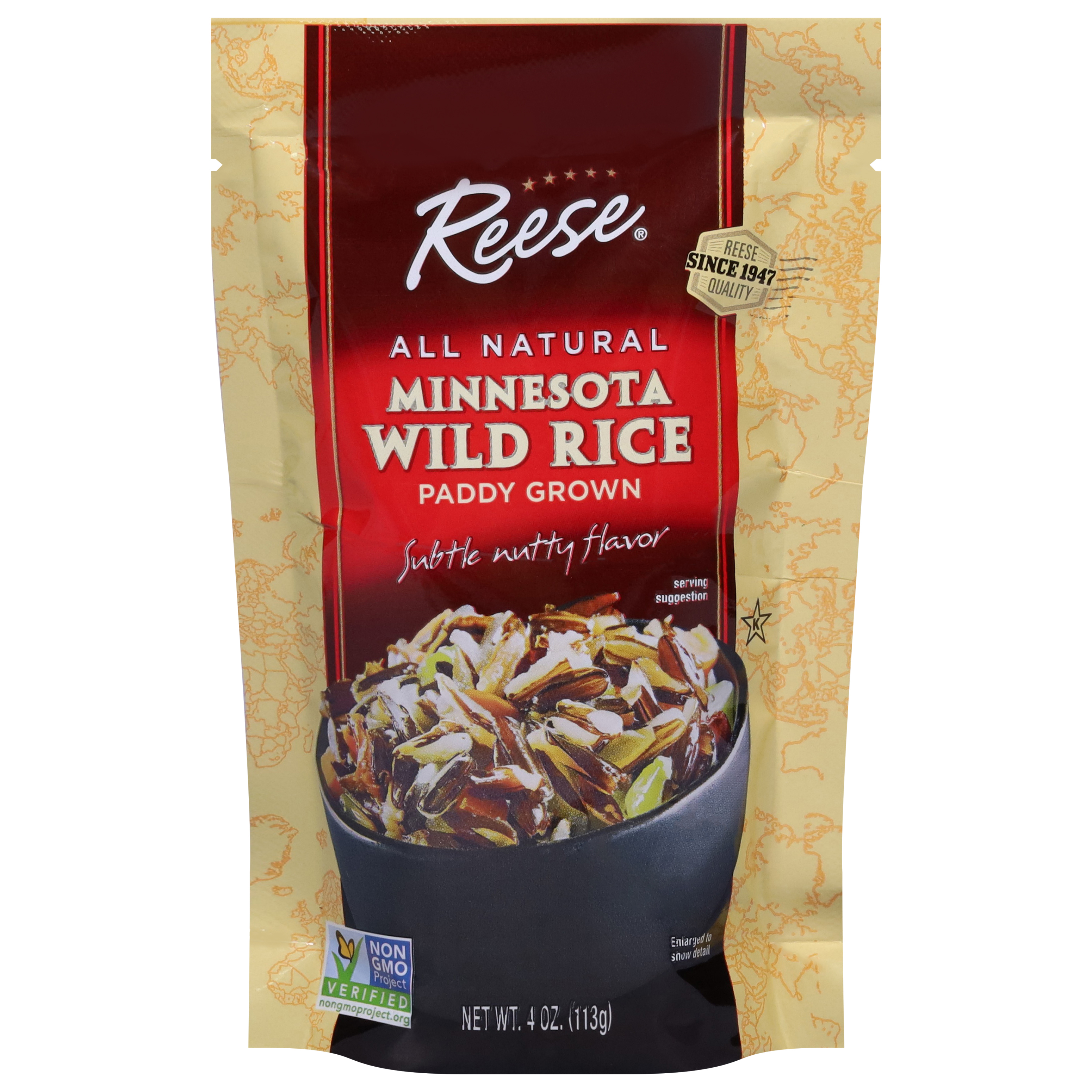 Reese Wild Minnesota Paddy Grown Subtle Nutty Flavor Rice