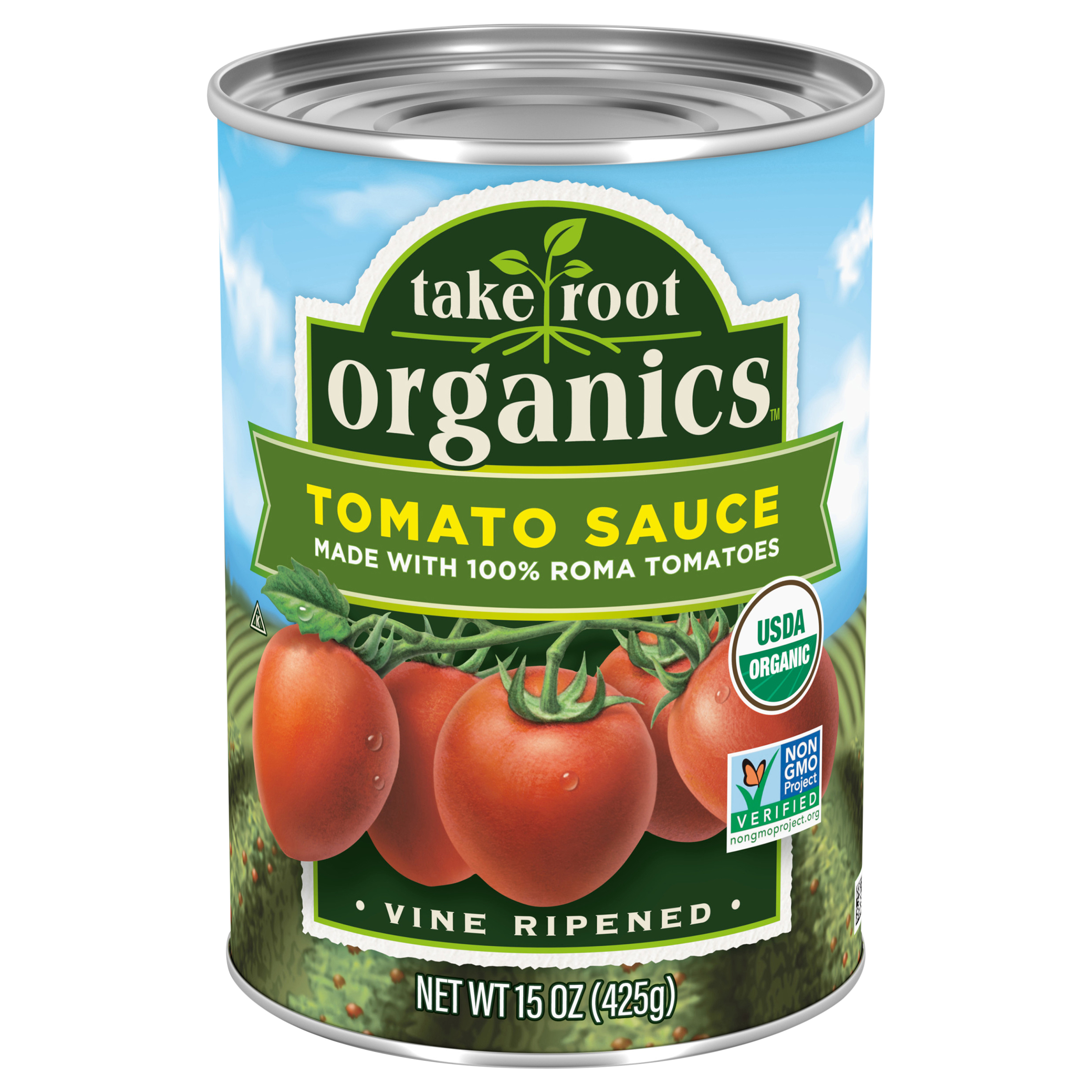 Take Root Organics Tomato Sauce 15 oz., Can