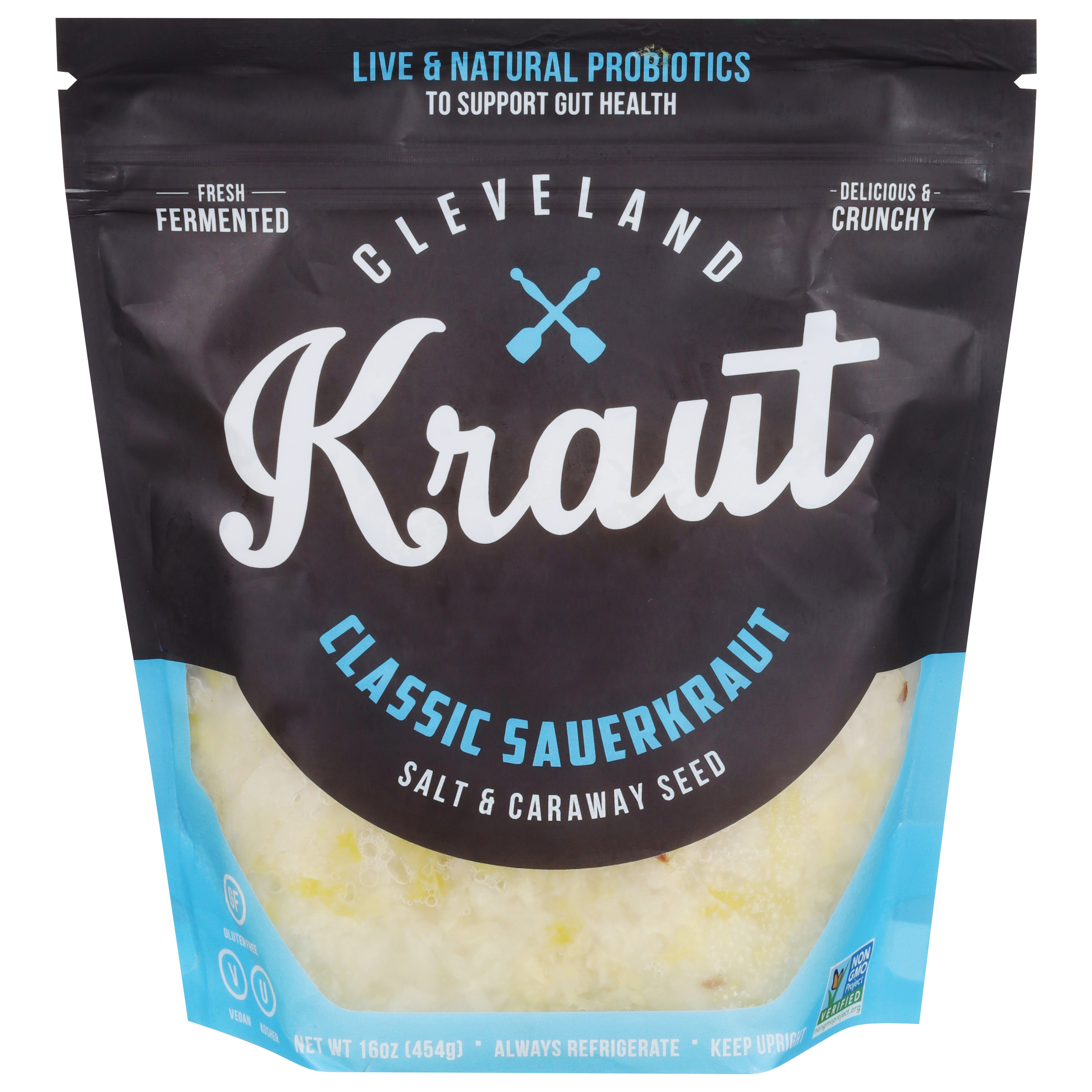 Cleveland Kraut Classic Salt & Caraway Seed Sauerkraut