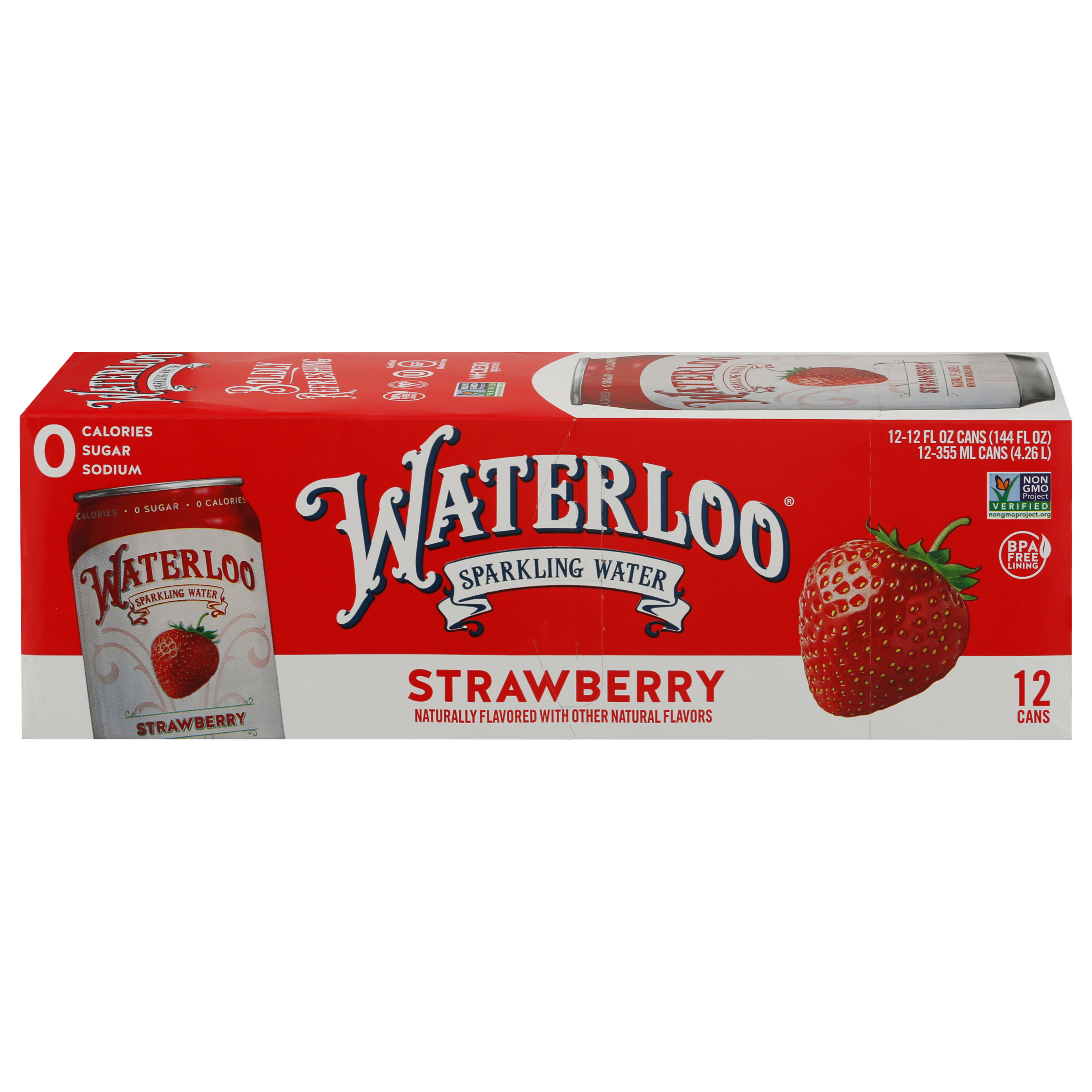 Waterloo Strawberry Sparkling Water