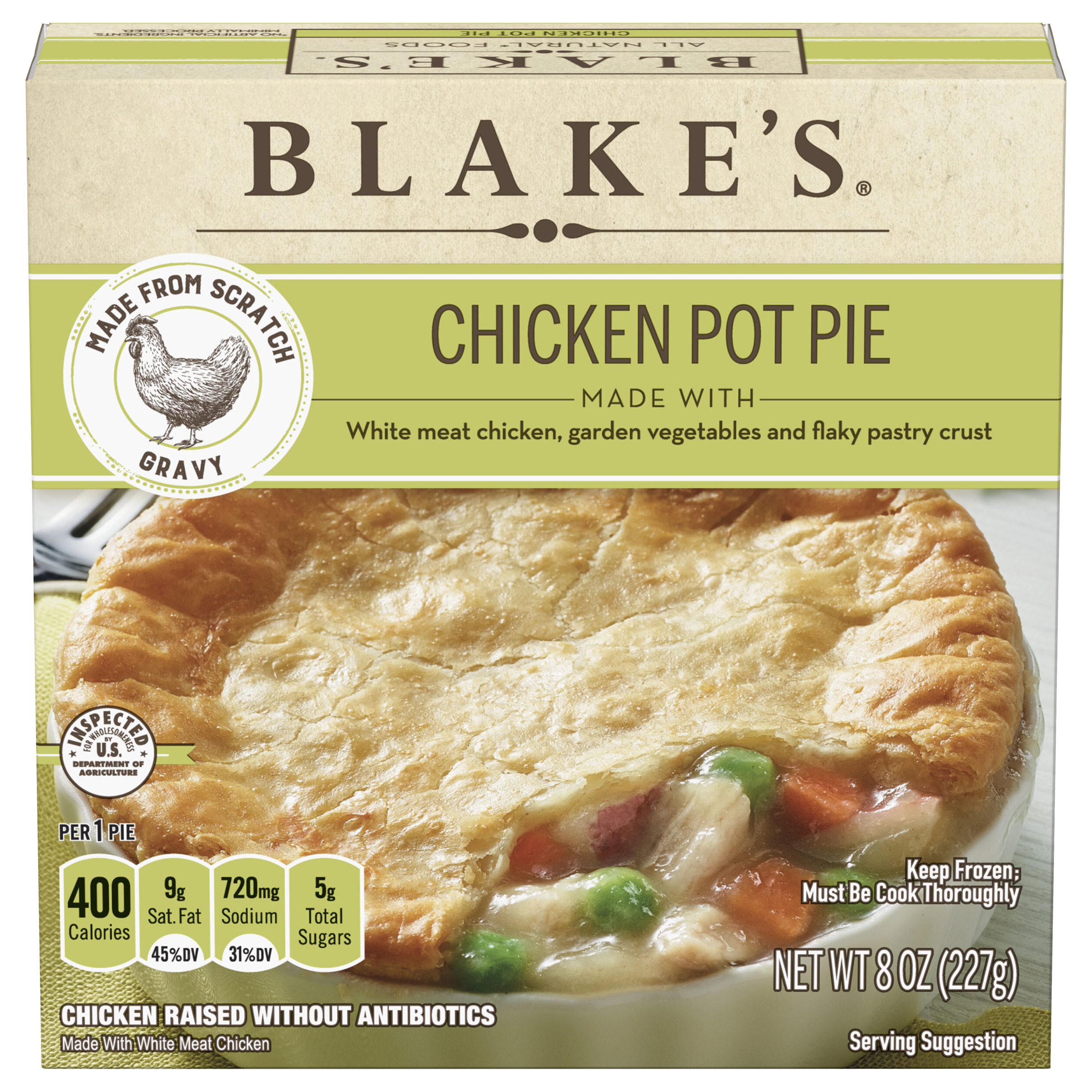 Blake's All Natural Chicken Pot Pie, Frozen Meal,