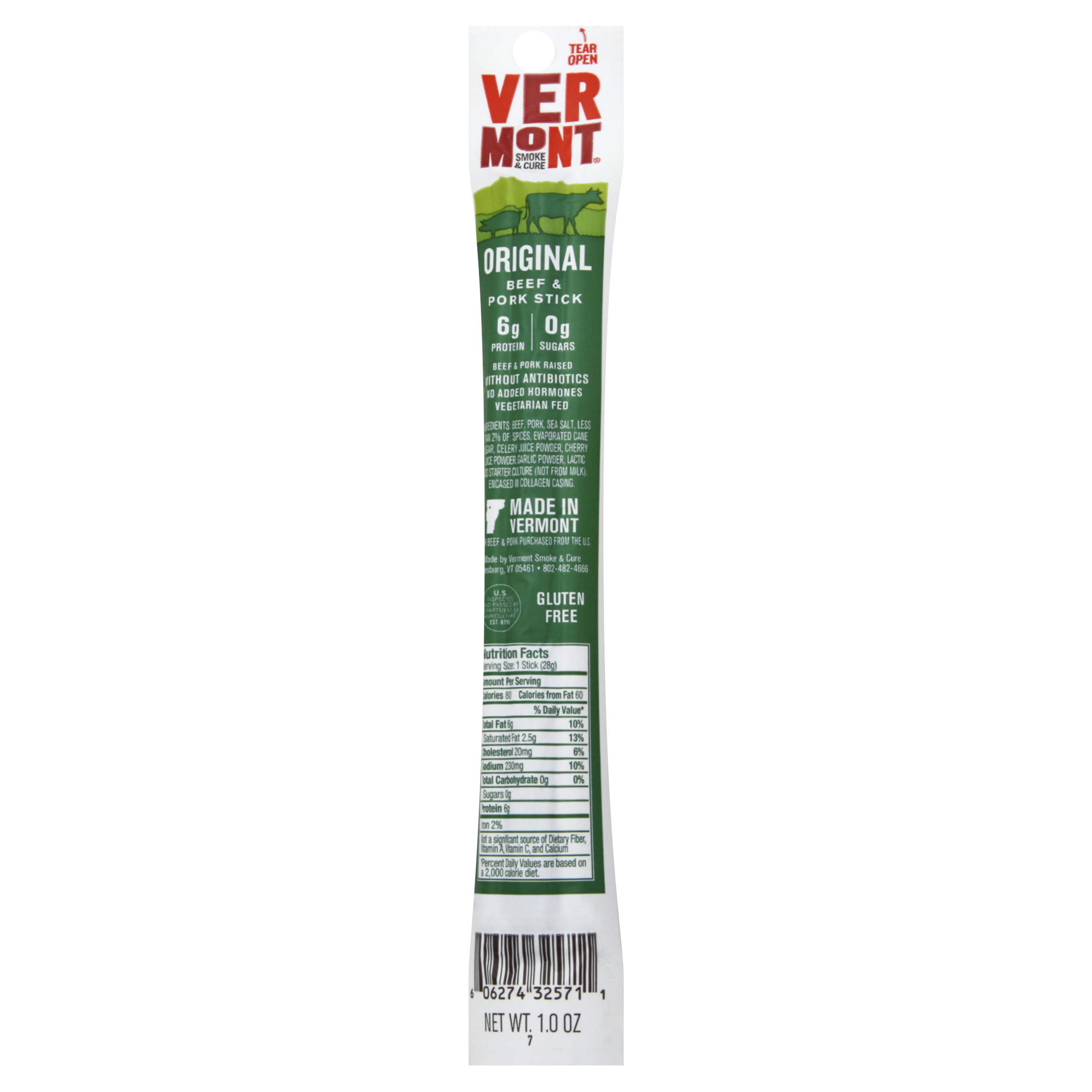 Vermont Beef & Pork Stick