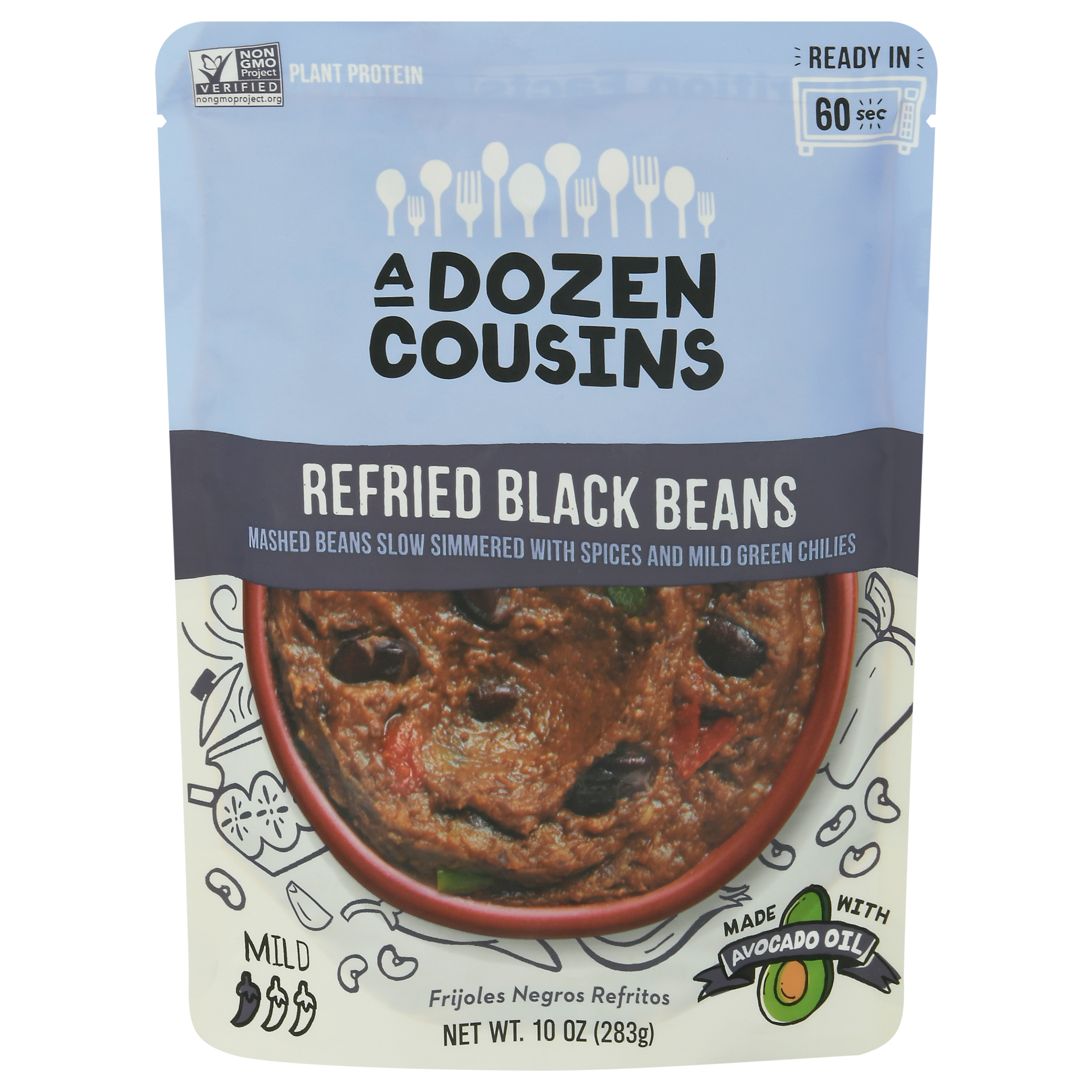 A Dozen Cousins Refried Black Beans