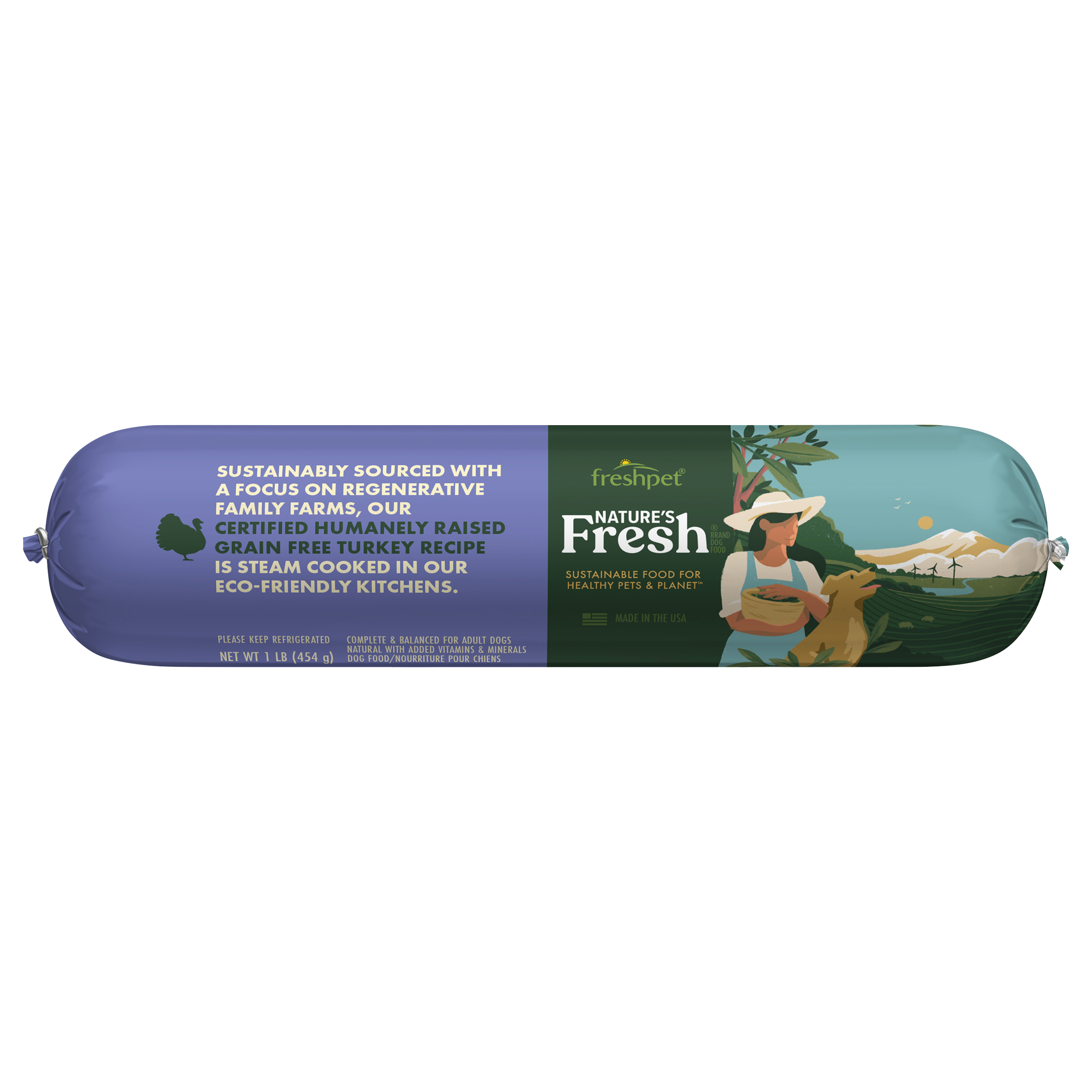 Freshpet Nature's Fresh Adult Grain Free Turkey Recipe Dog Food