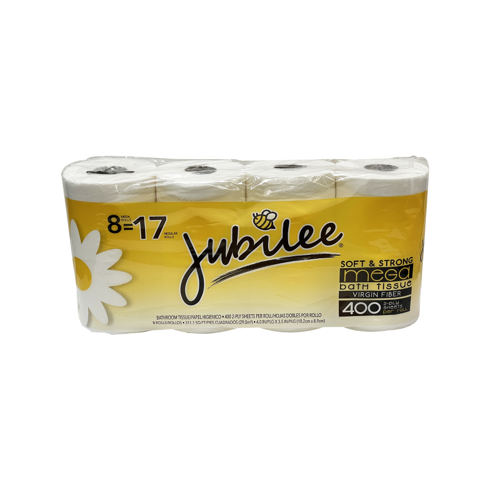 Jubilee Bathroom Tissue, 2Ply 8 ct Bulk Case 120