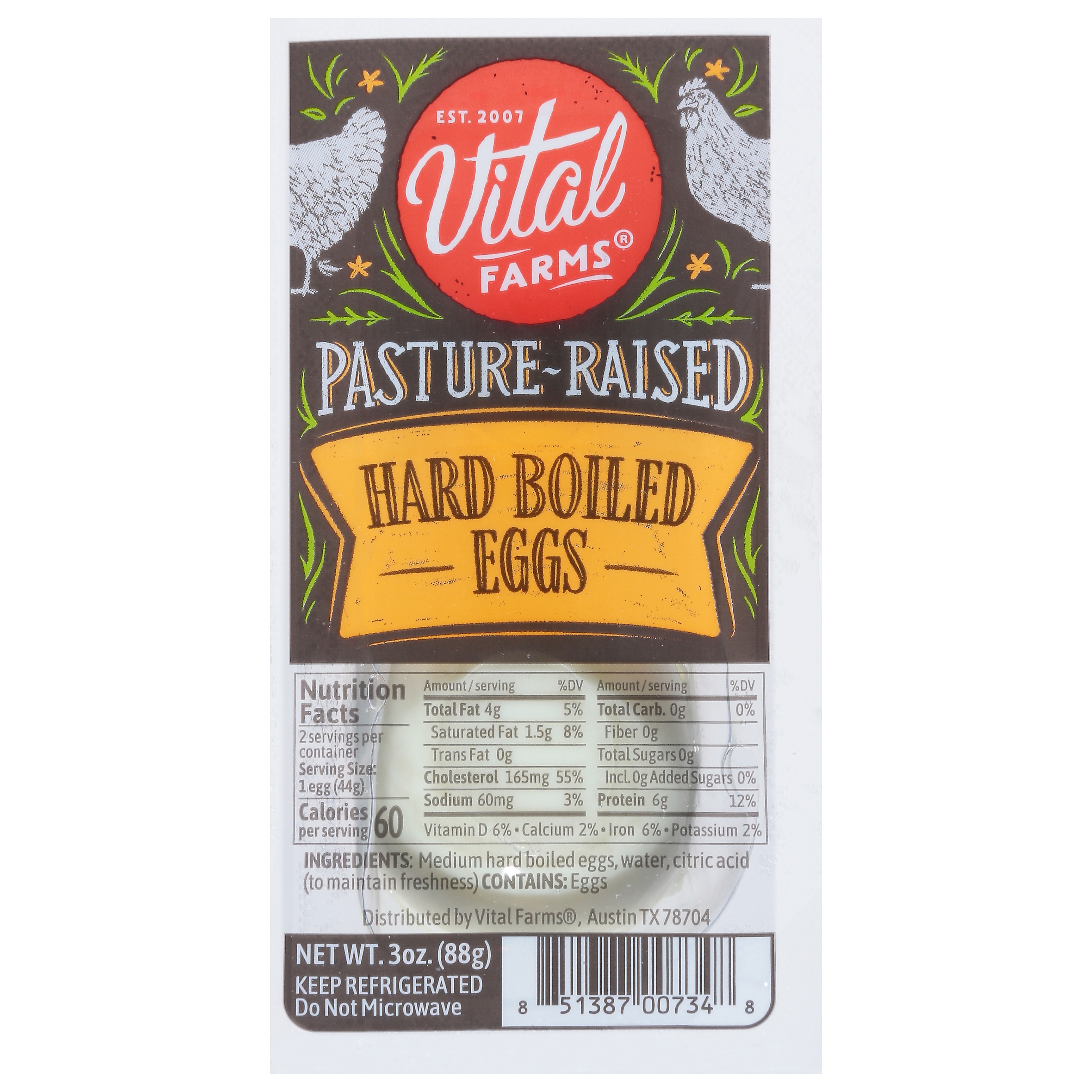 Vital Farms Pasture-Raised Hard Boiled Eggs