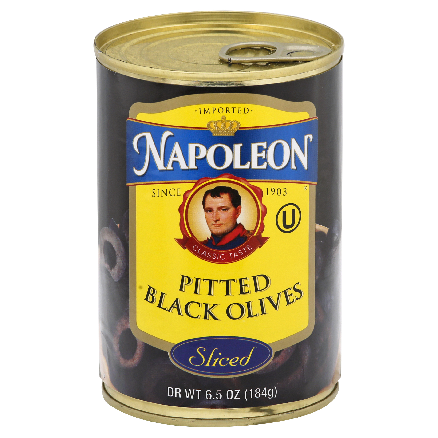 Napoleon Black Pitted Sliced Olives