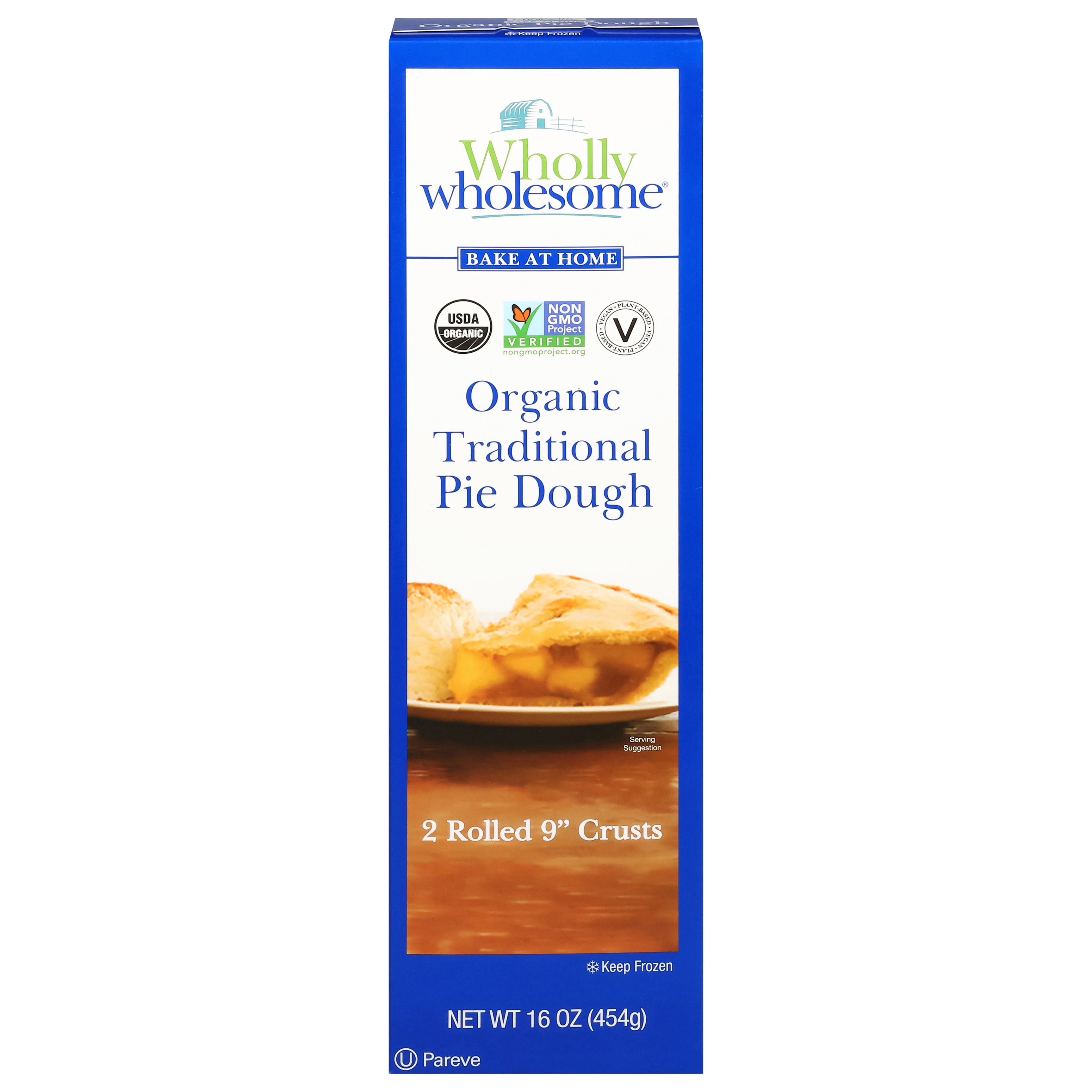 Wholly Wholesome Organic Traditional Pie Dough 9 inch
