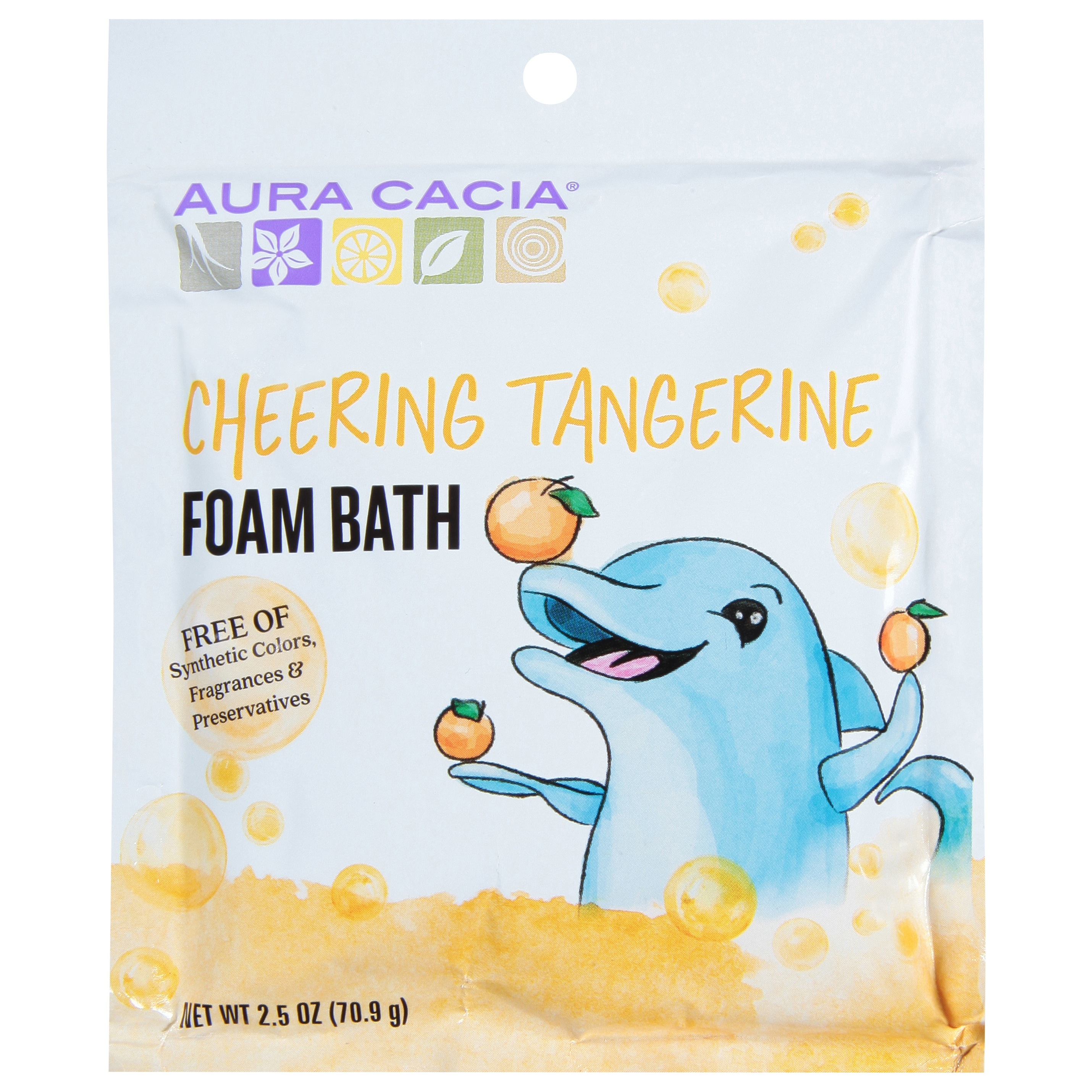 Aura Cacia Cheering Tangerine Foam Bath