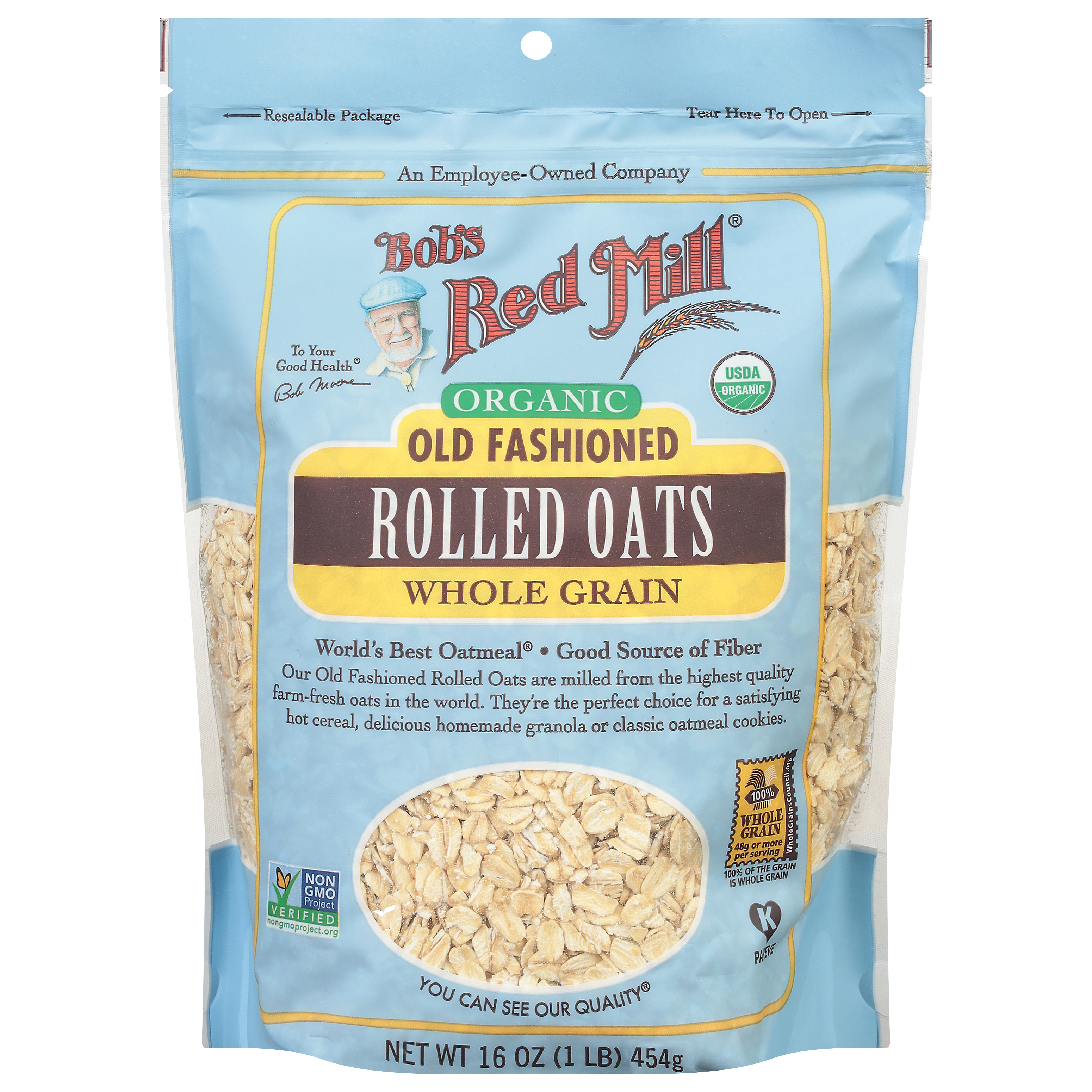 Bob's Red Mill Old Fashioned Whole Grain Organic Rolled Oats