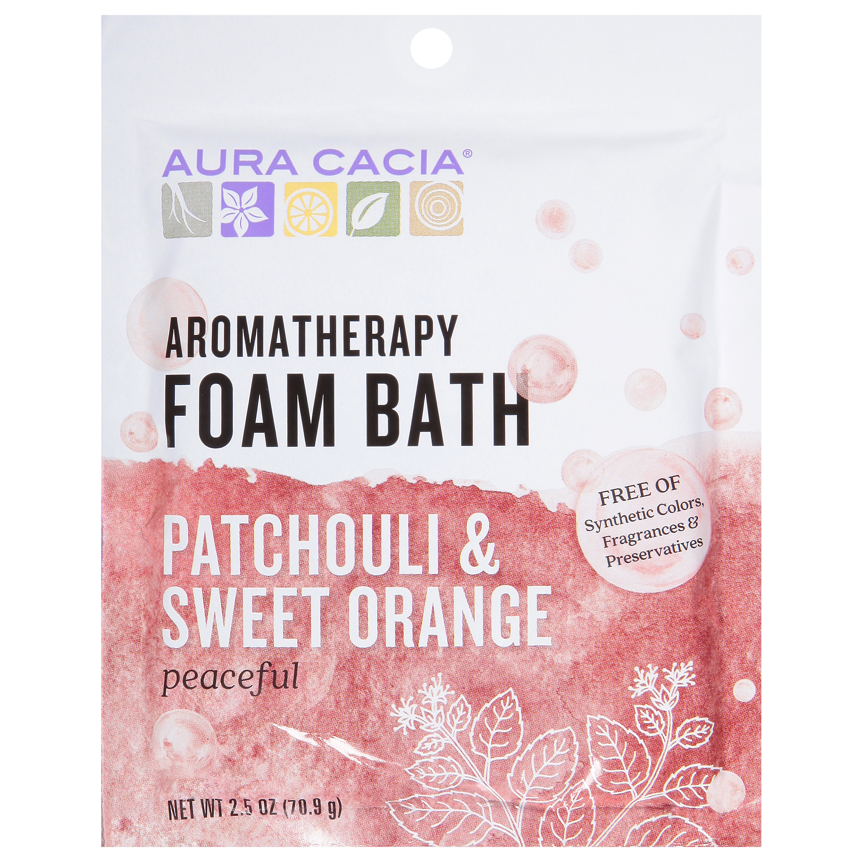 Aura Cacia Patchouli & Sweet Orange Aromatherapy Foam Bath