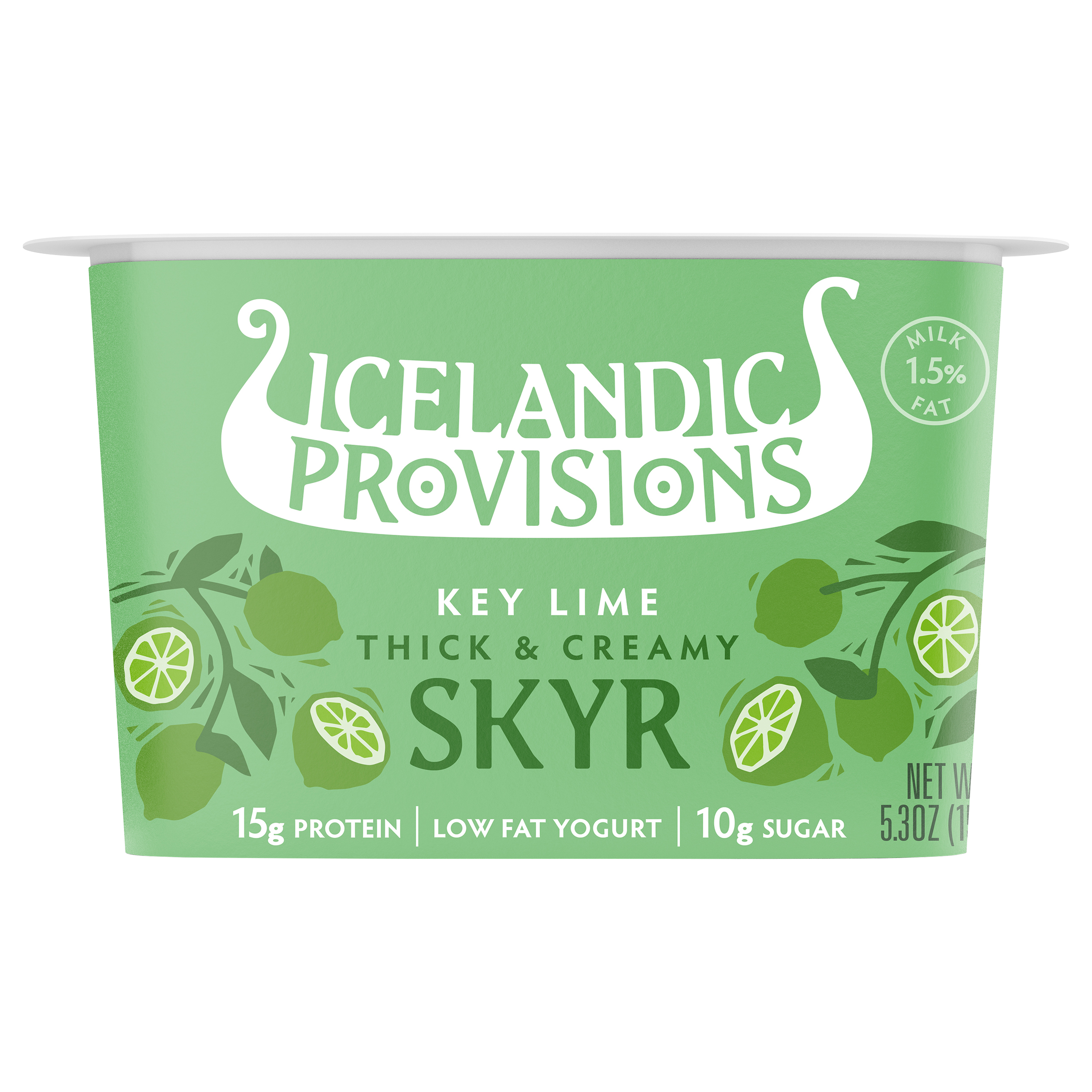 Icelandic Provisions Key Lime Thick & Creamy Low Fat Skyr