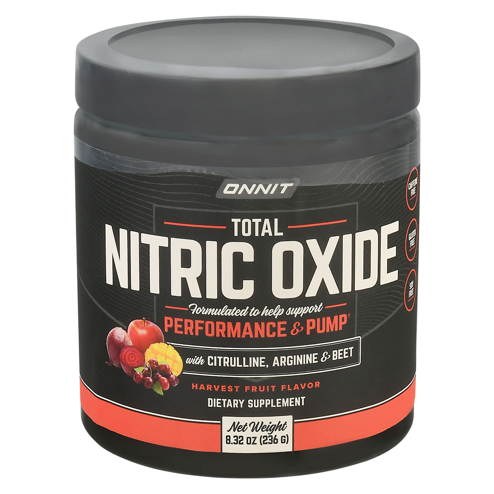 Onnit Total Nitric Oxide Harvest Fruit Flavor 8.32 oz Canister