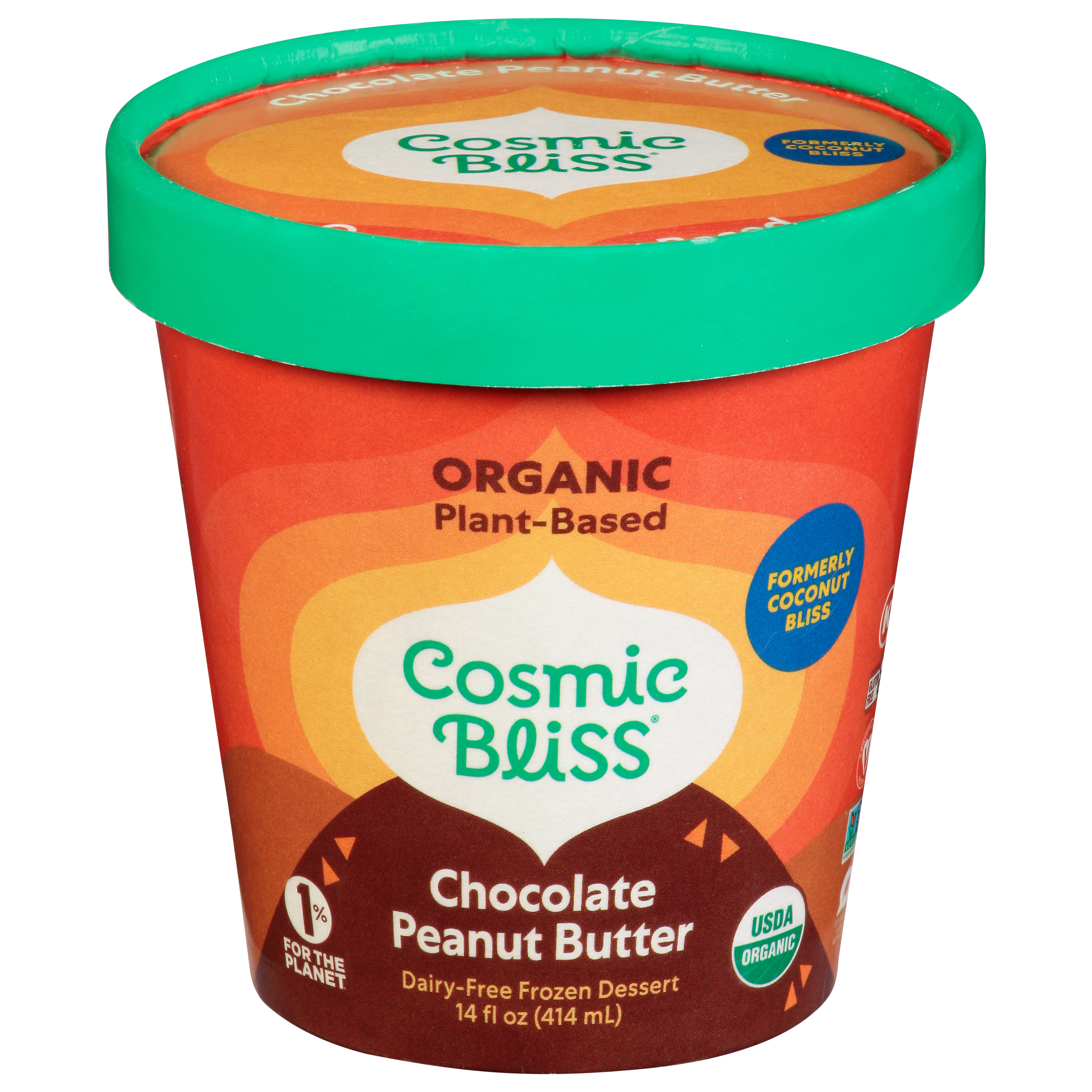Cosmic Bliss Dairy-Free Organic Chocolate Peanut Butter Frozen Dessert