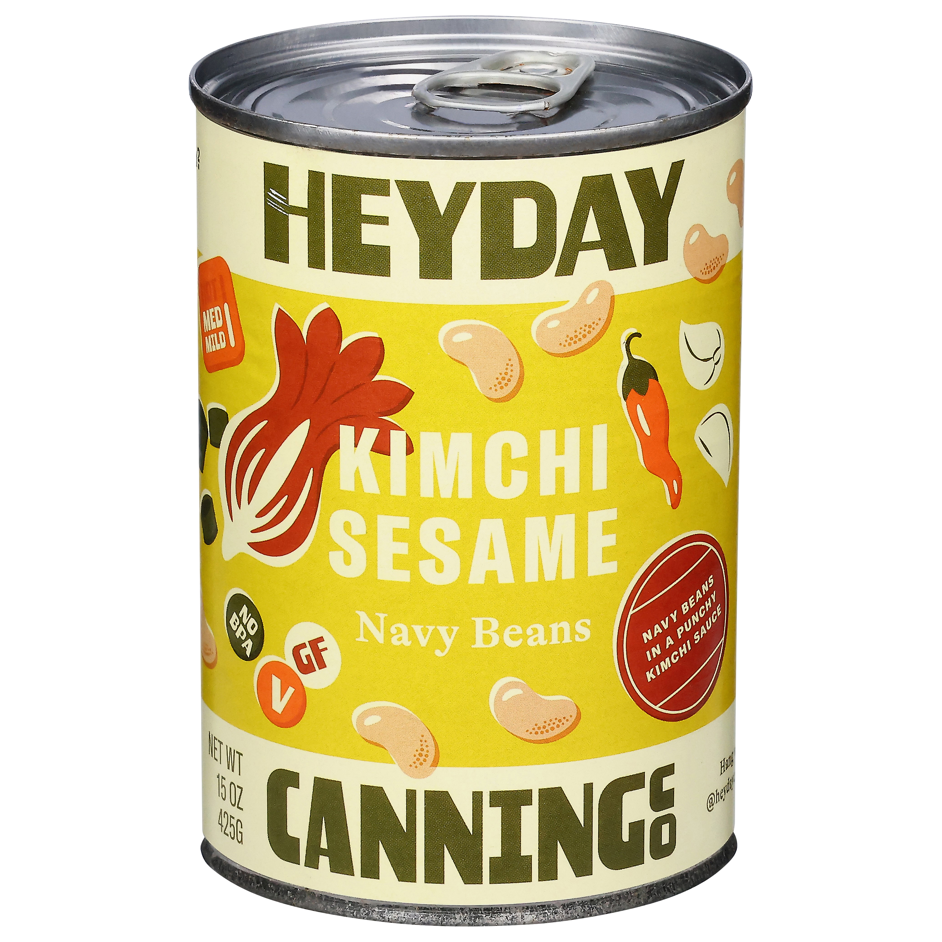 Heyday Canning Co Hot Kimchi Sesame Navy Beans