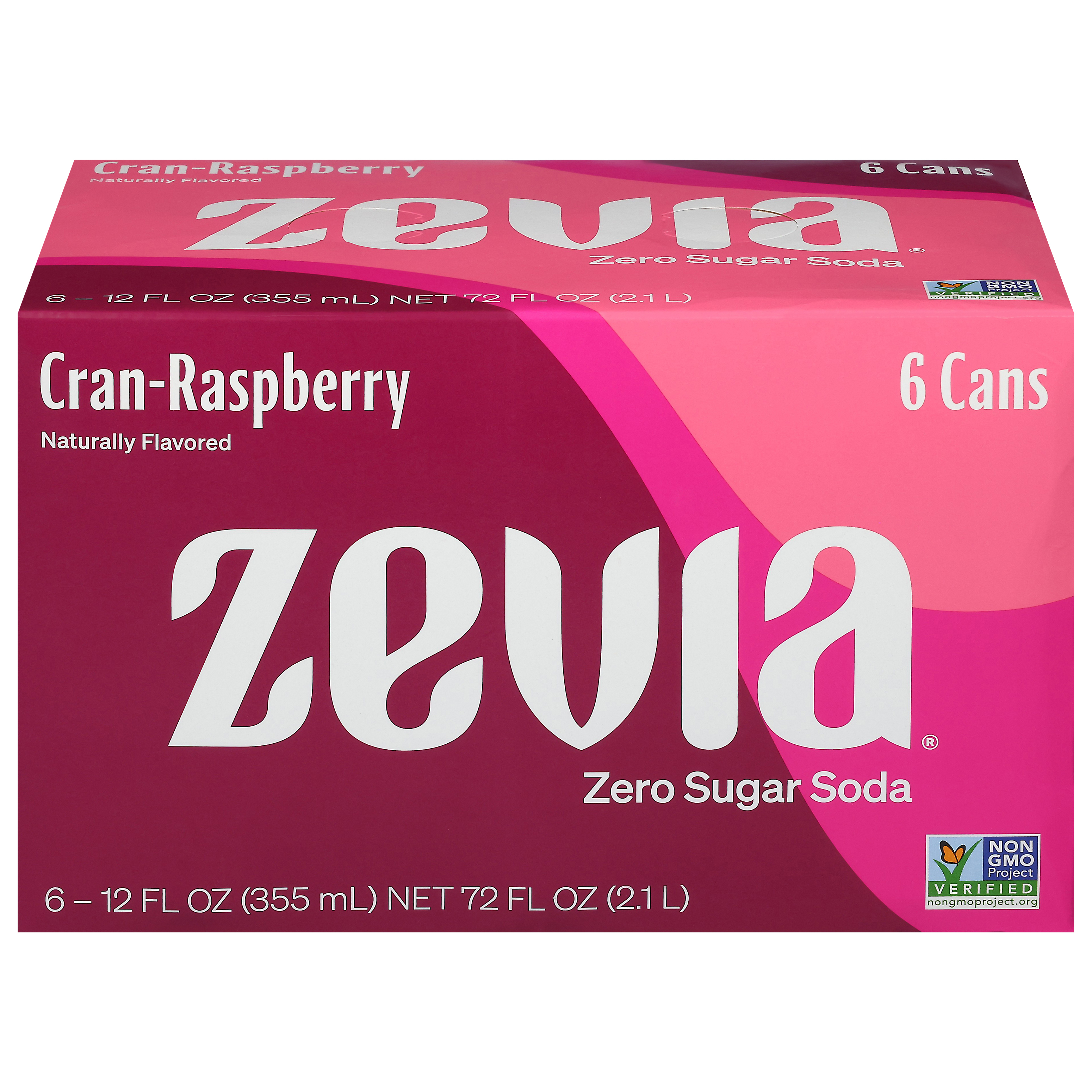 Zevia Zero Sugar Cran-Raspberry Soda