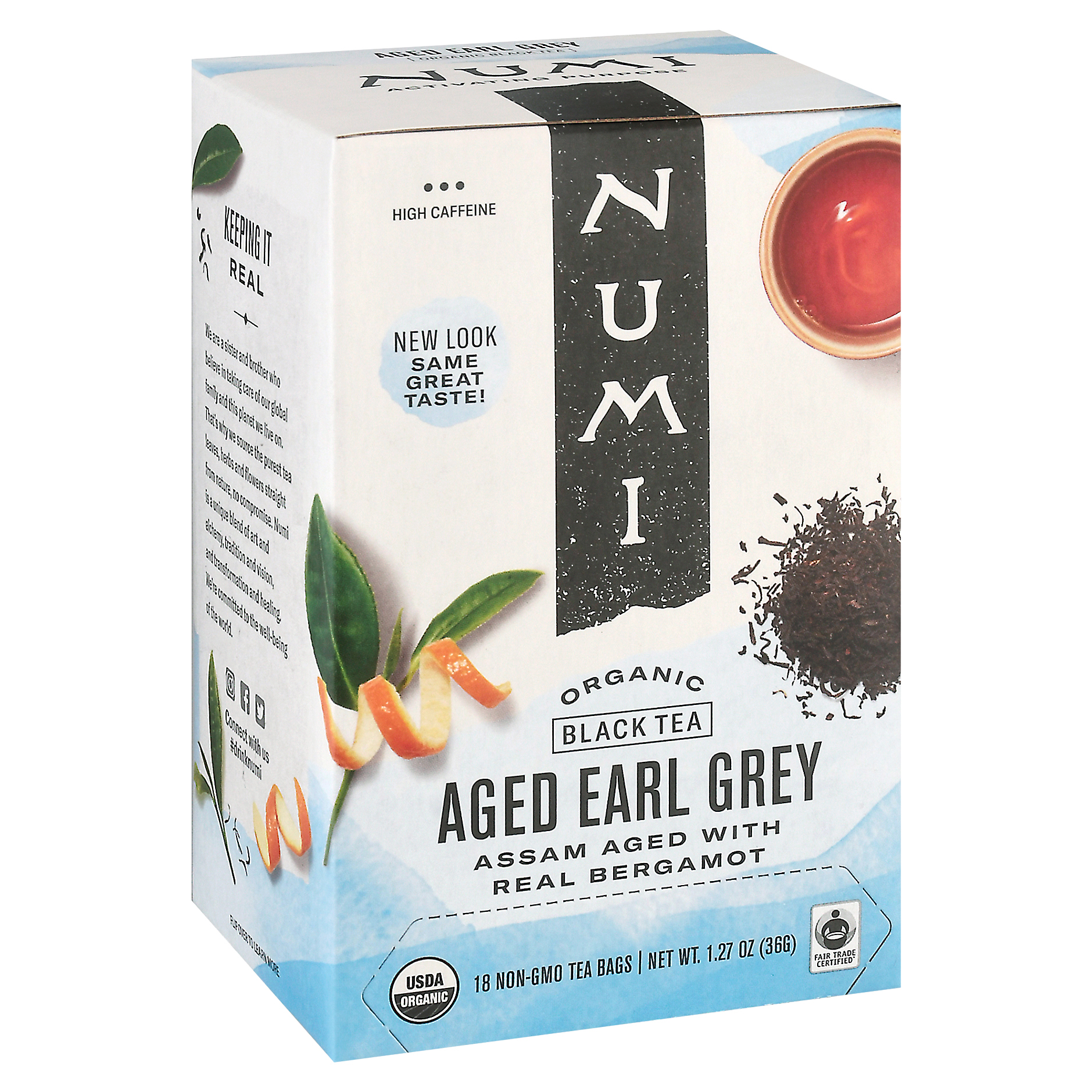 Numi Organic Aged Earl Grey Black Tea Bags