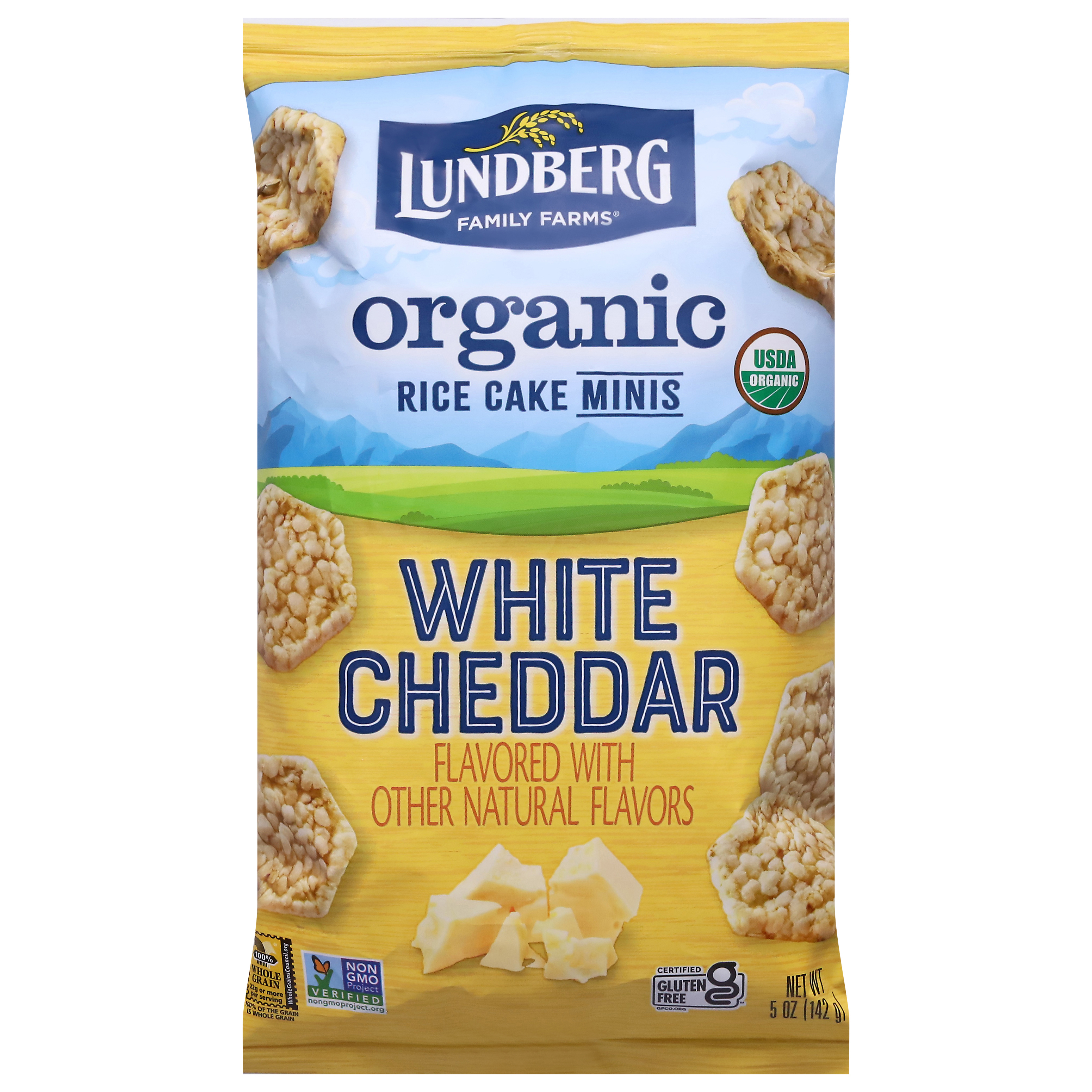 Lundberg Minis Organic White Cheddar Rice Cake