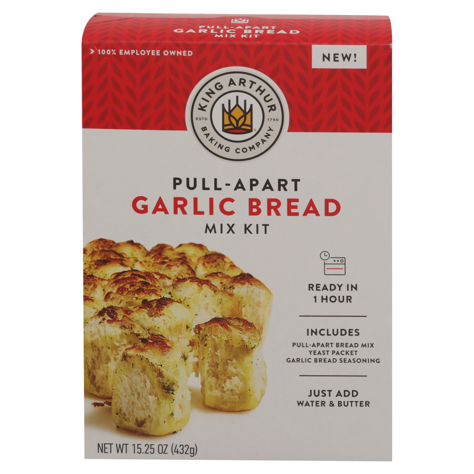 King Arthur Baking Company Pull-Apart Garlic Bread Mix Kit