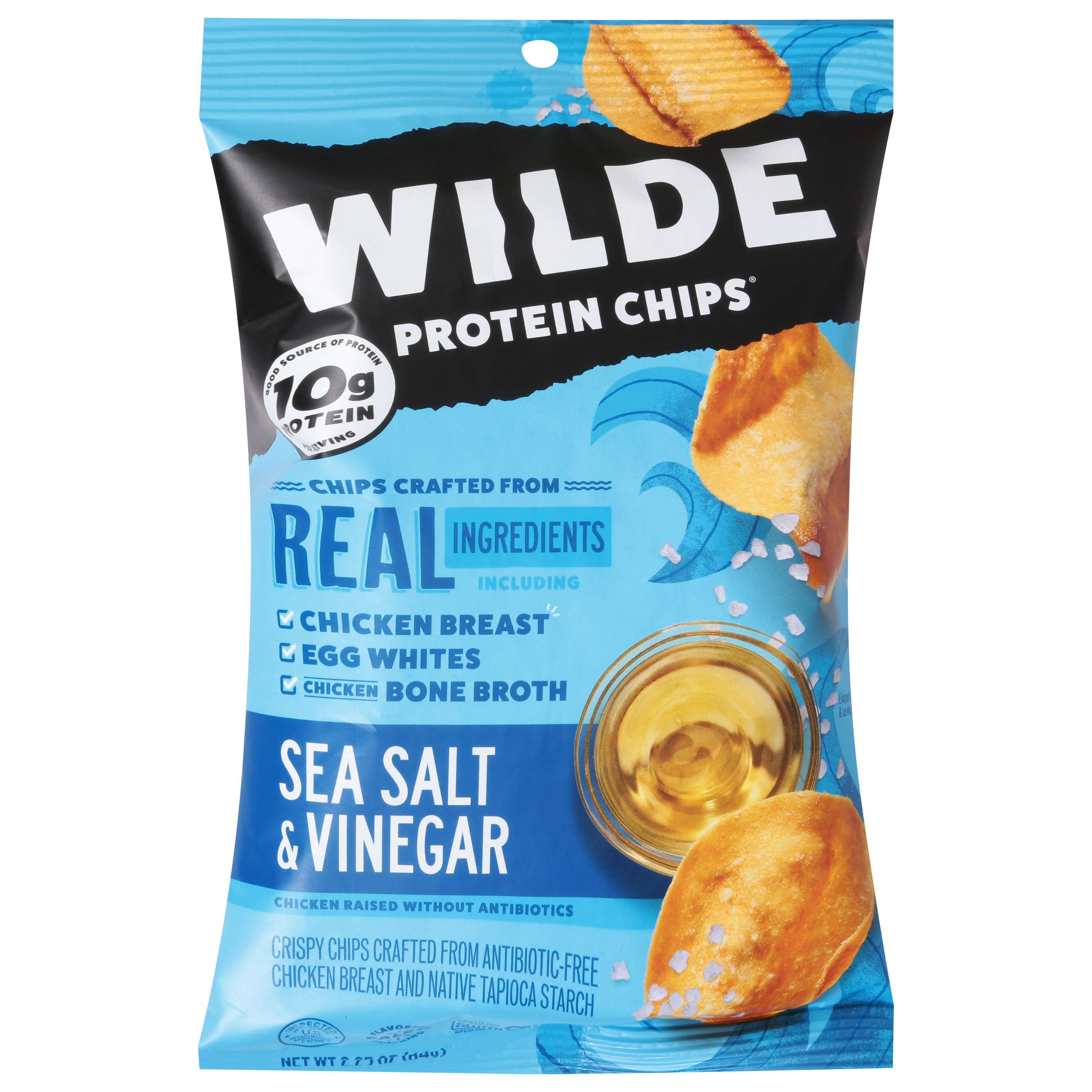 Wilde Sea Salt & Vinegar Protein Chips