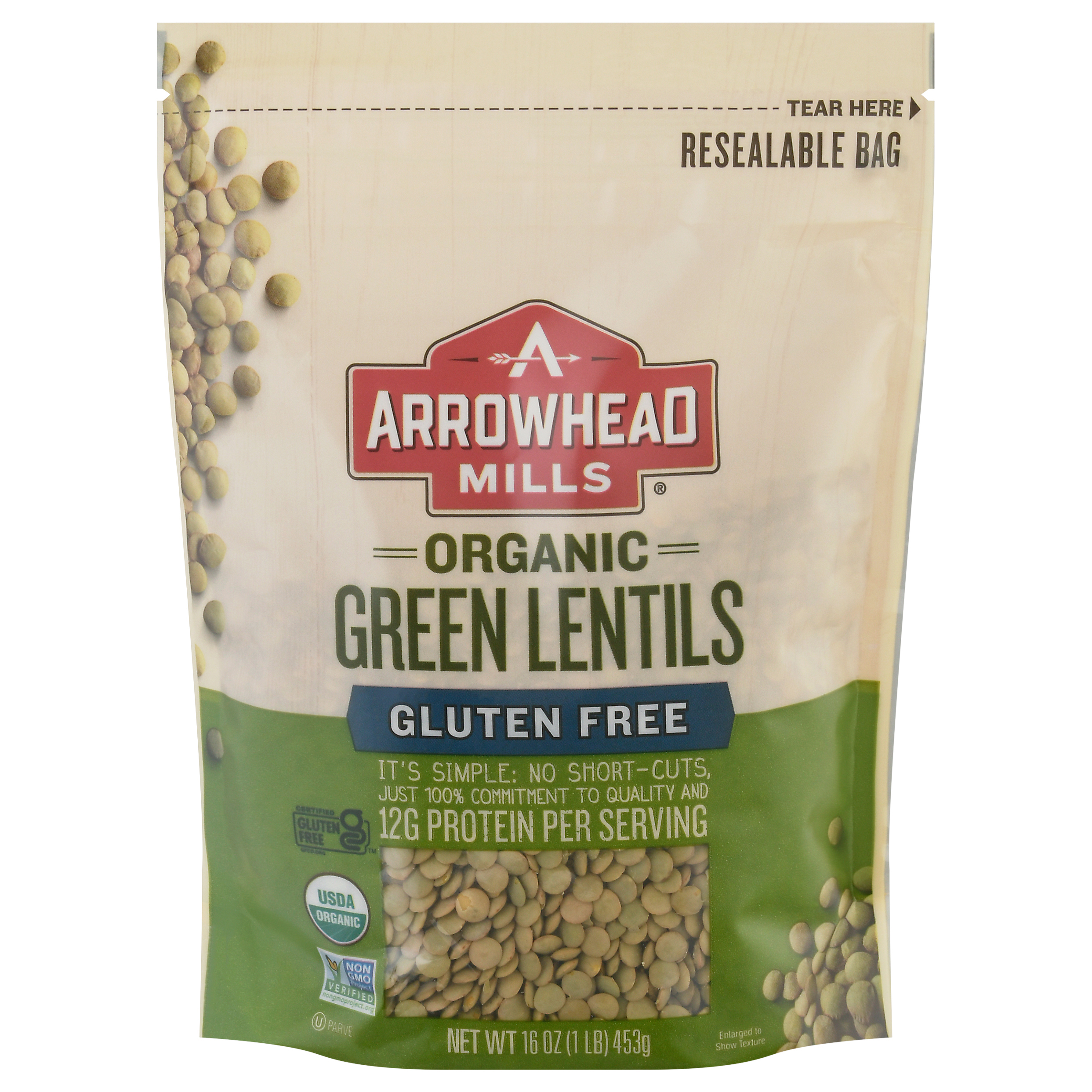 Arrowhead Mills Organic Green Lentils