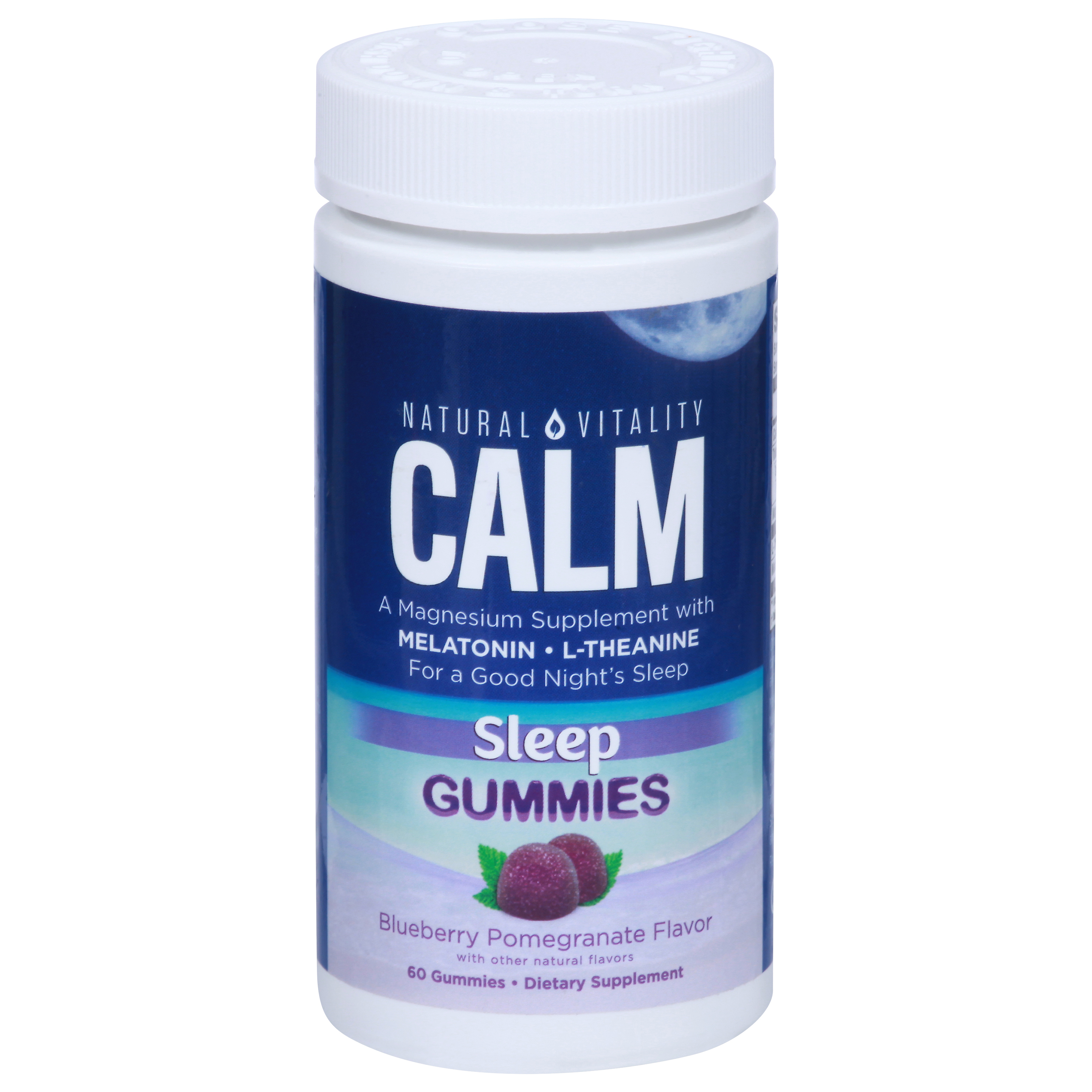 Natural Vitality Calm Blueberry Pomegranate Flavor Sleep 60 Gummies