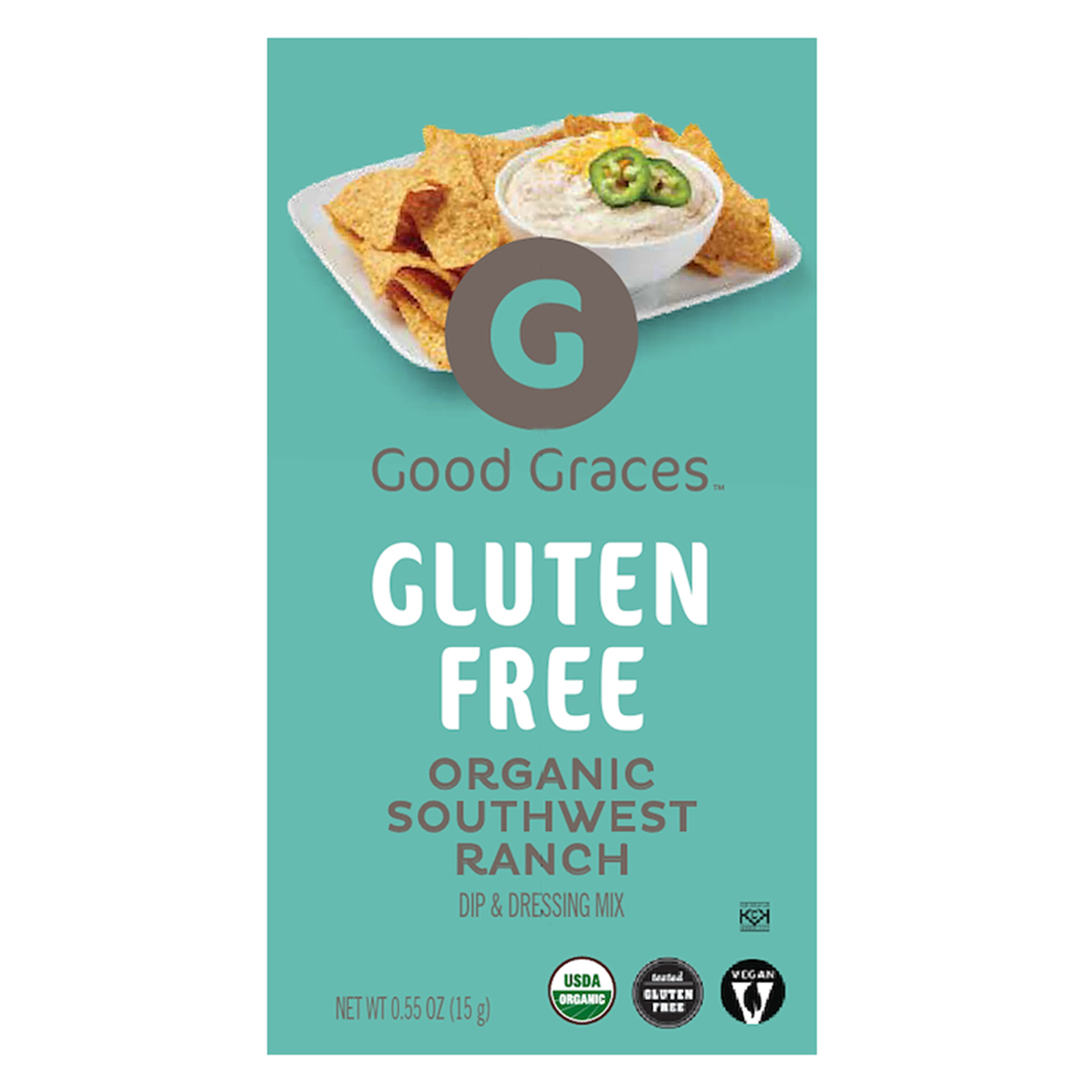 Good Graces Gluten Free Organic Southwest Ranch Dip & Dressing Mix 0.55 oz