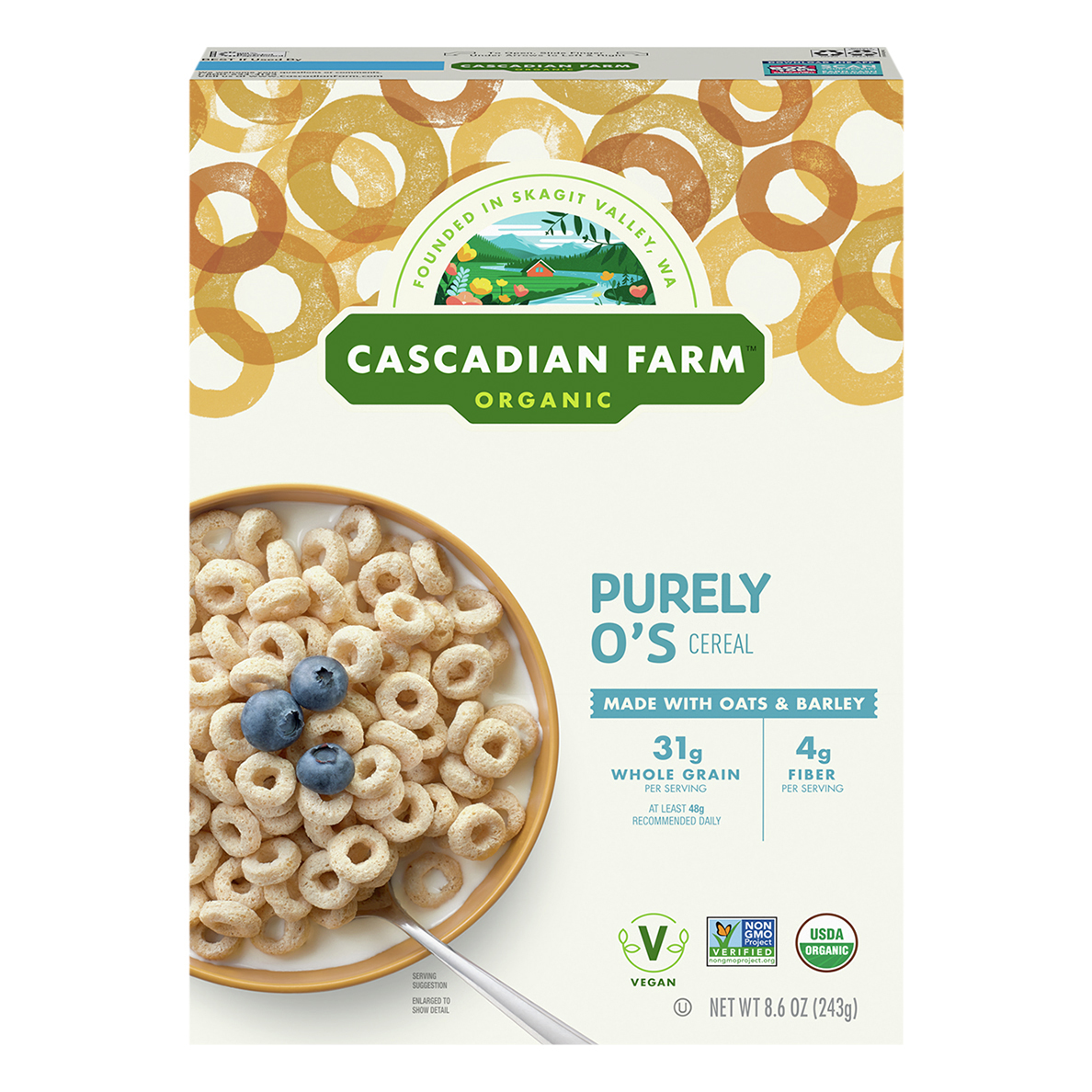 Cascadian Farm Organic Purely O's Cereal,