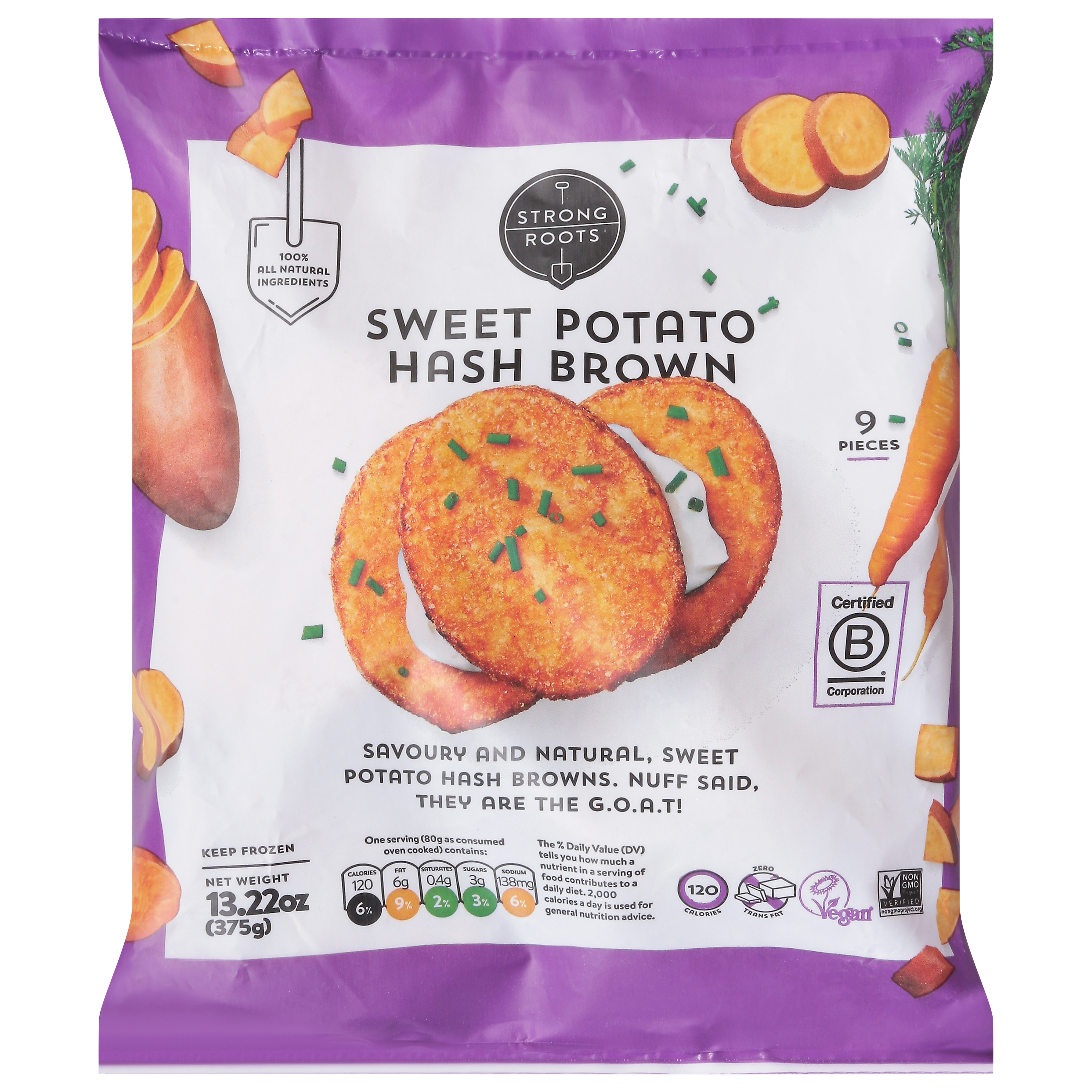Strong Roots Sweet Potato Hash Brown