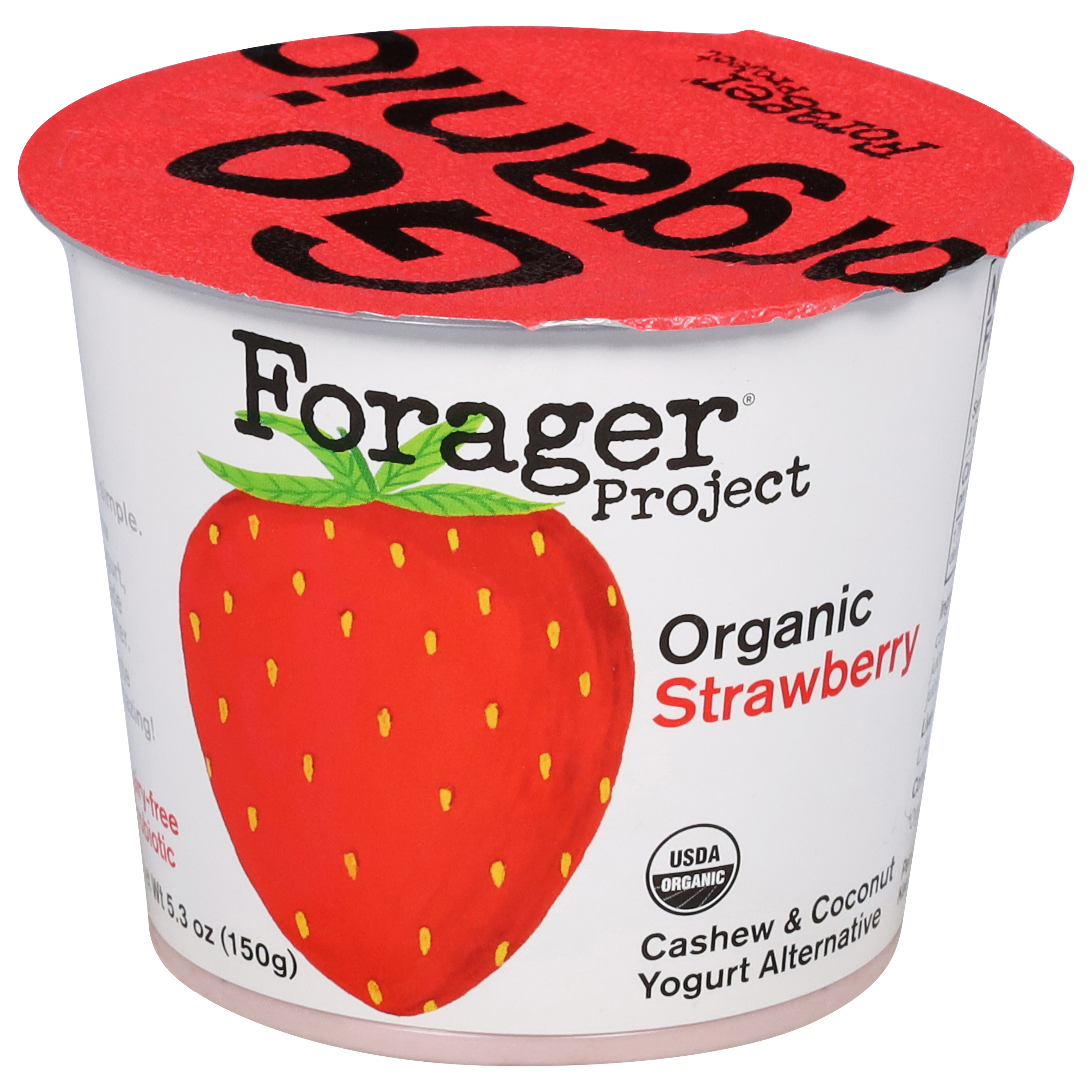 Forager Project Organic Probiotic Strawberry Cashewmilk Yogurt