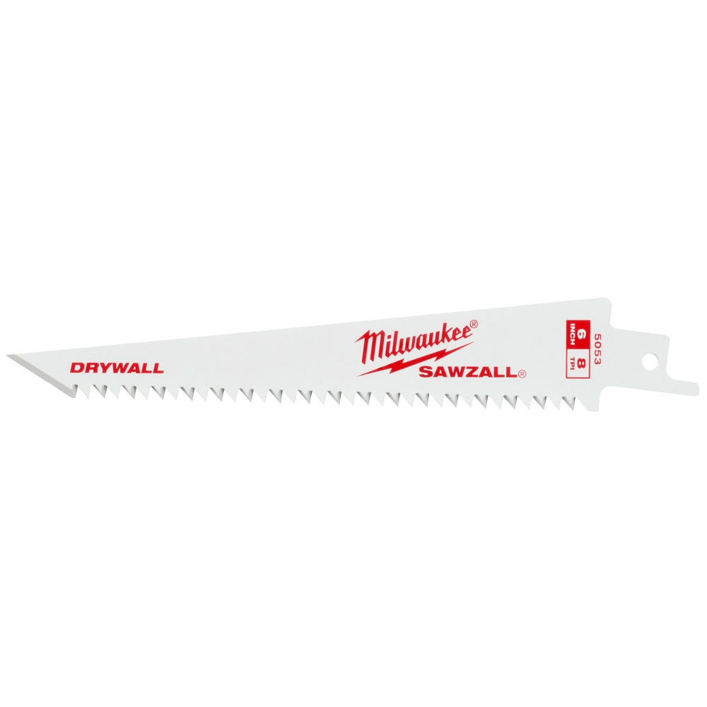 MIL 48-00-5053 6" TPI DRYWALL SAWZALL BLADE 3 PACK *available Nov 2023*