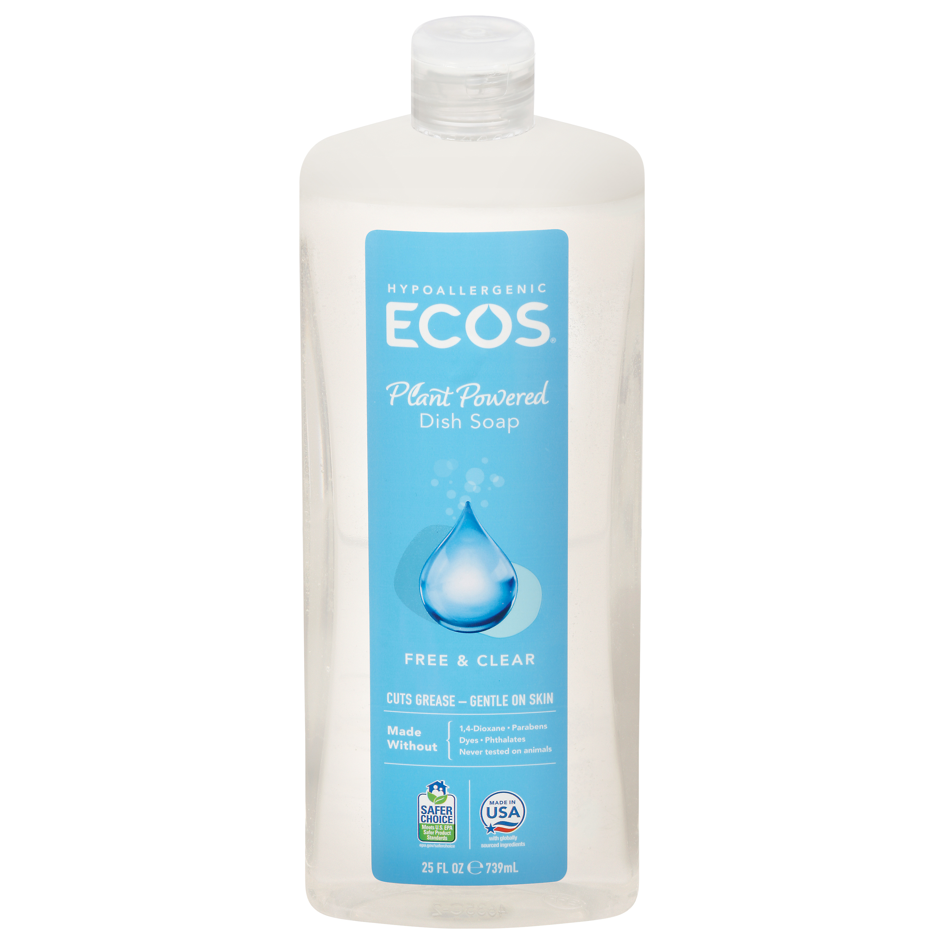 Ecos Plant Powered Free & Clear Dish Soap