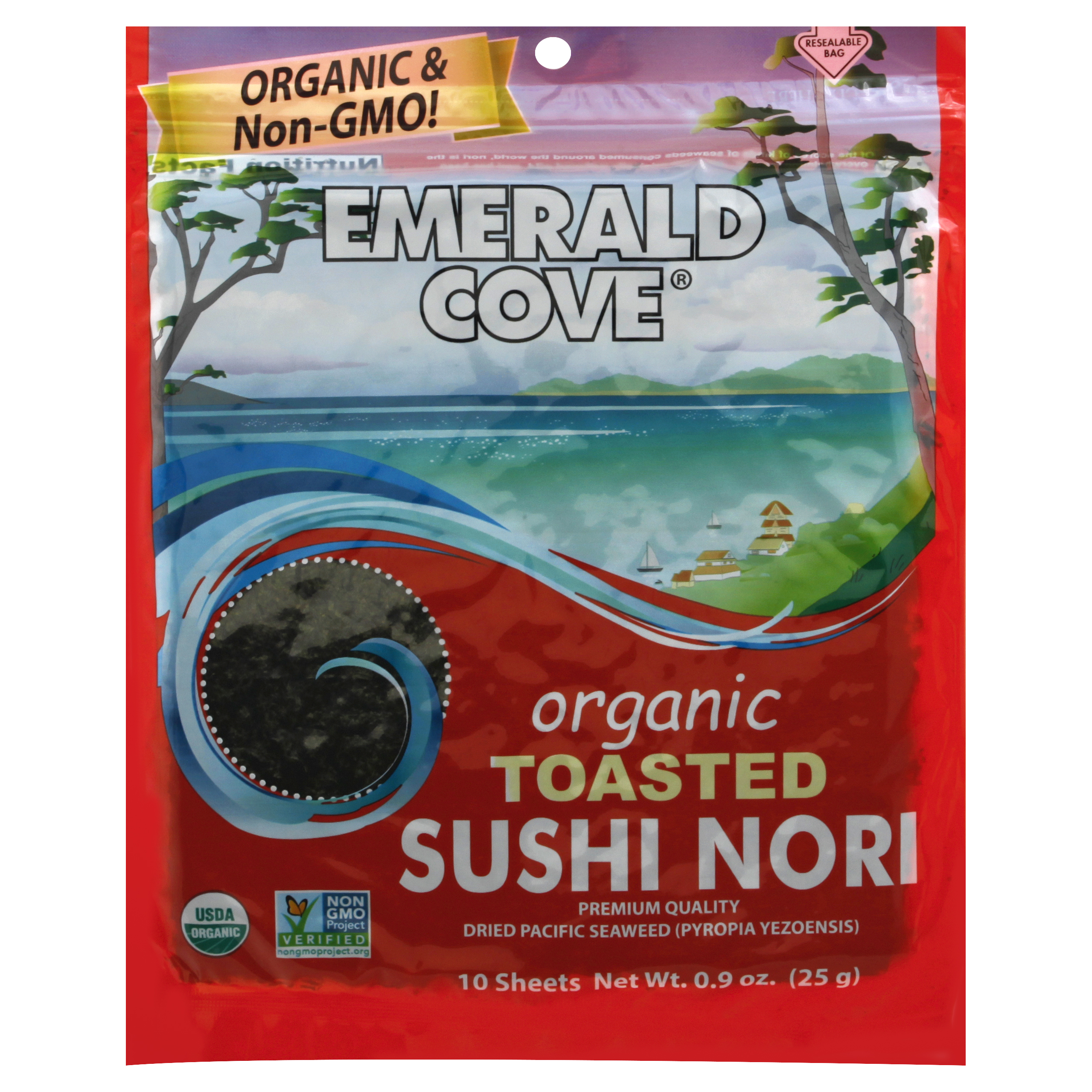 Emerald Cove Sushi Nori, Toasted