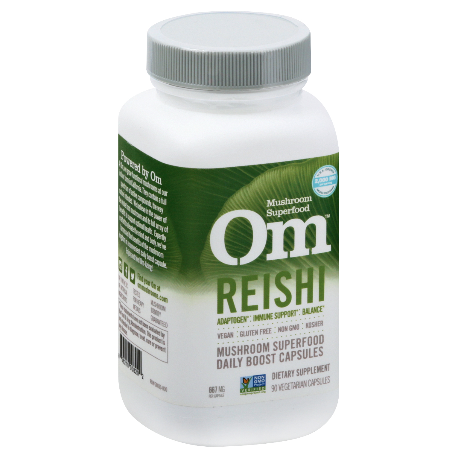 Om Vegetable Capsules 667 mg Reishi