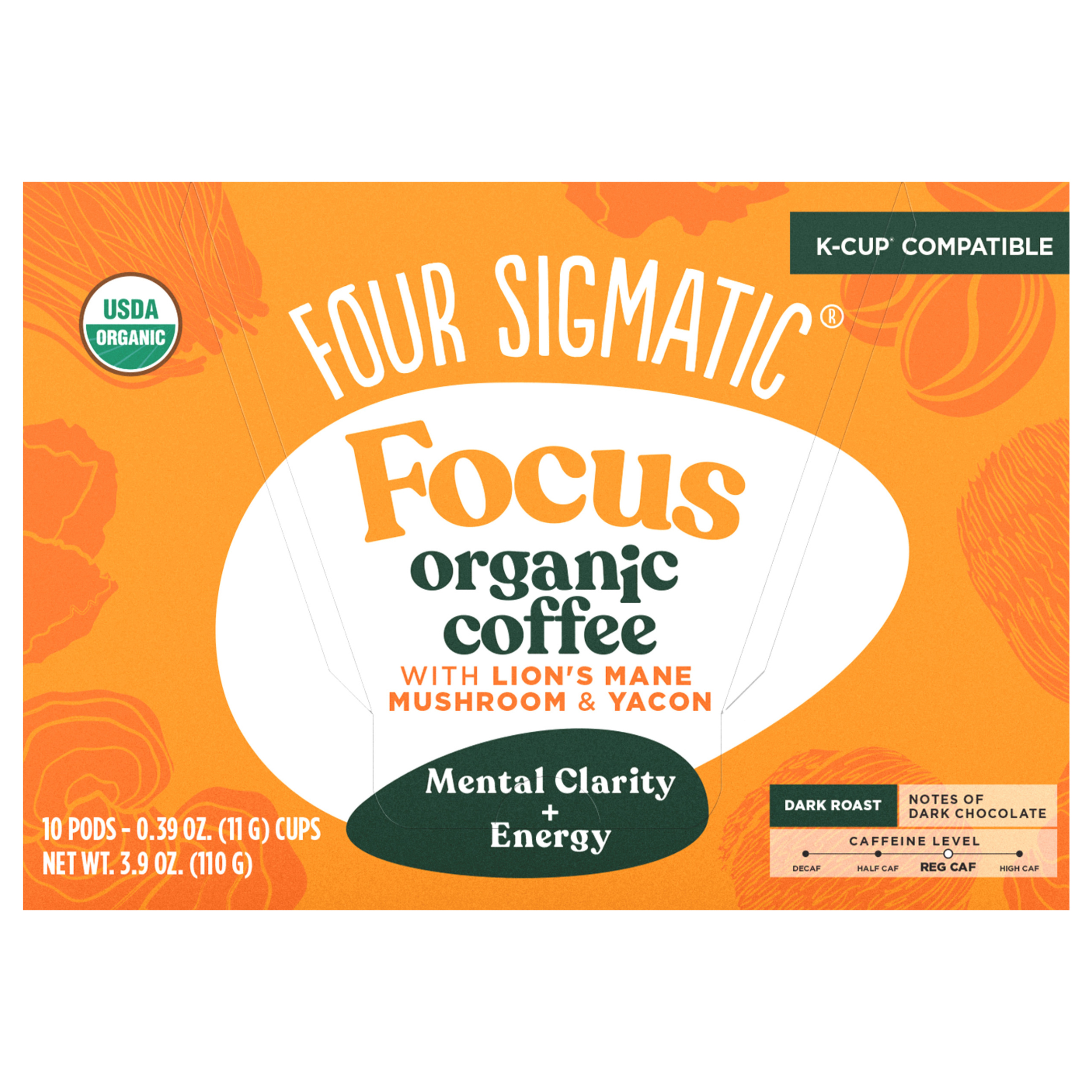 Focus Org Drk Roast Coffee Pods