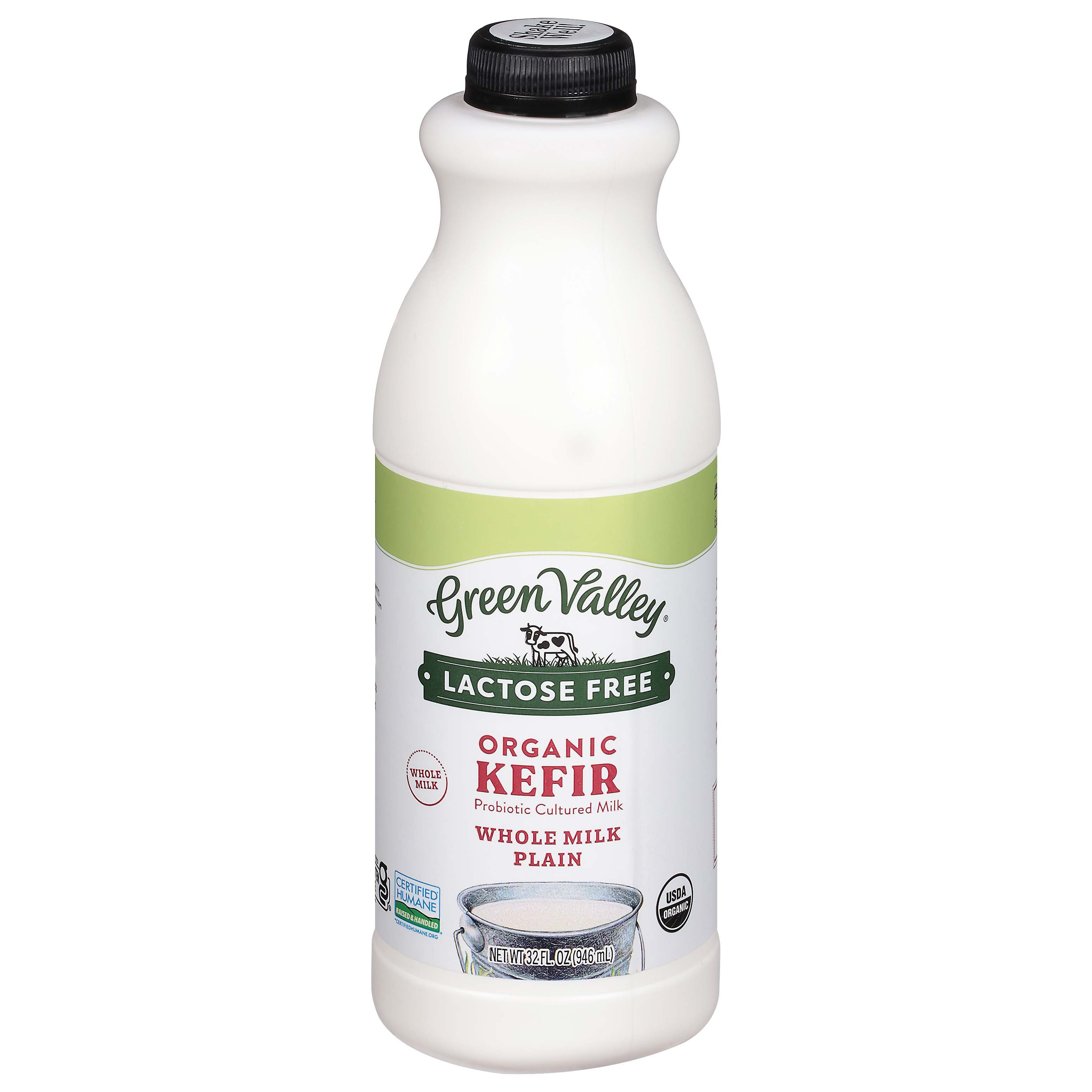 Green Valley Lactose Free Organic Whole Milk Plain Kefir