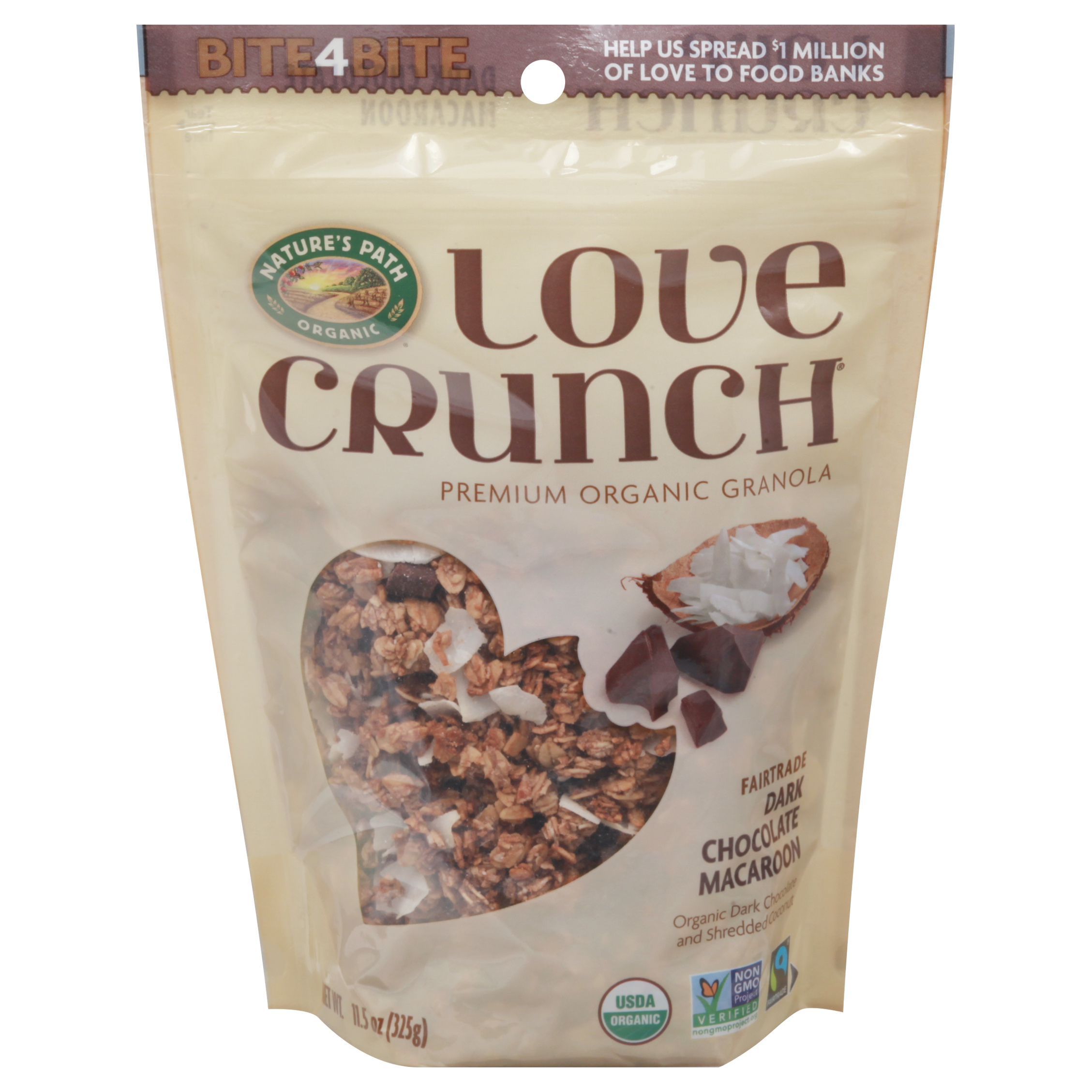 Nature's Path Organic Love Crunch Organic Premium Dark Chocolate Macaroon Granola
